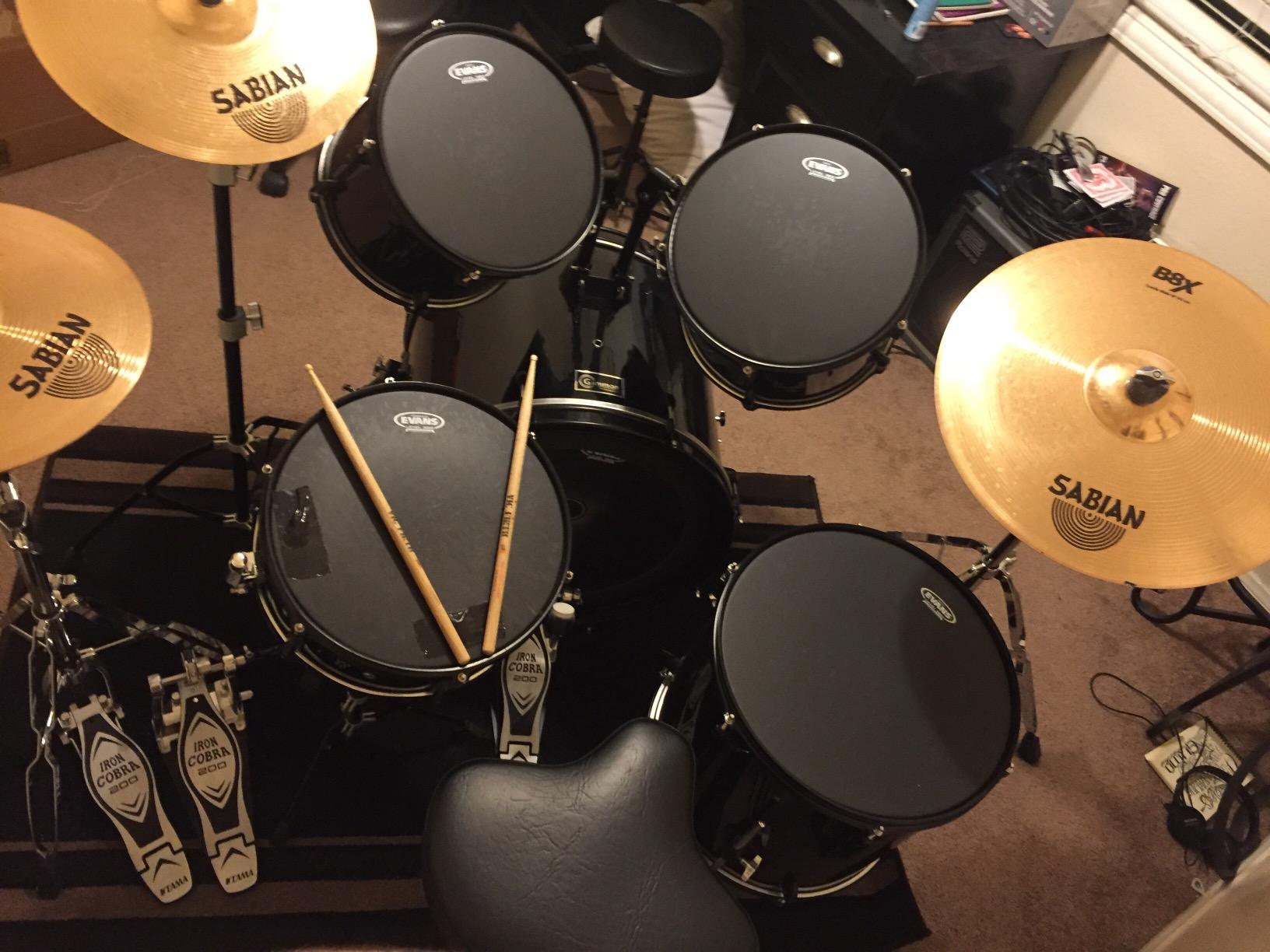 Evans Onyx Coated Standard Tompack Drumheads 12, 13, 16
