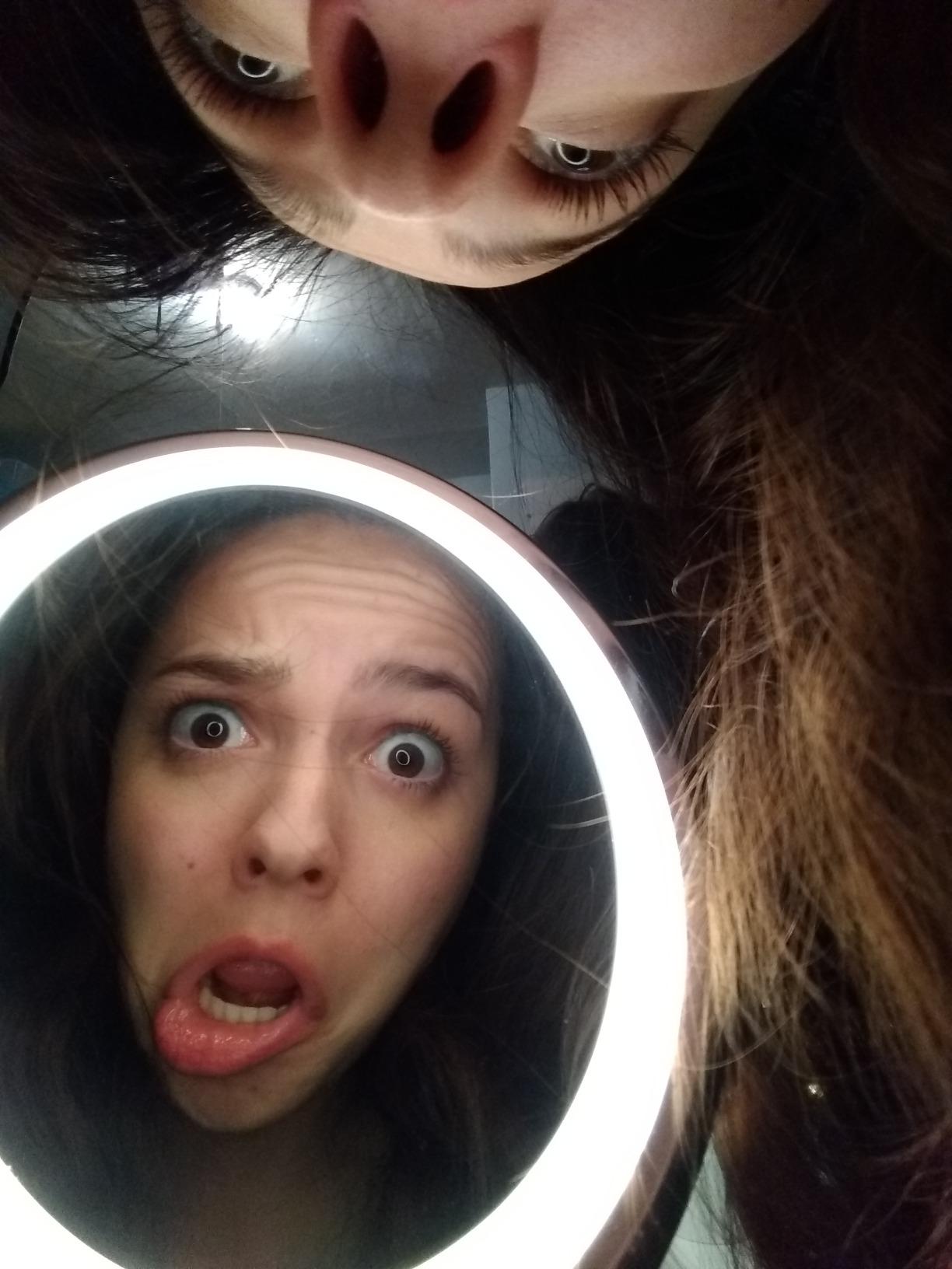 Conair Lighted Makeup Mirror, LED Vanity Mirror, 1X/7X Magnifying Mirror, Double Sided, Corded in Polished Chrome customer photo 1