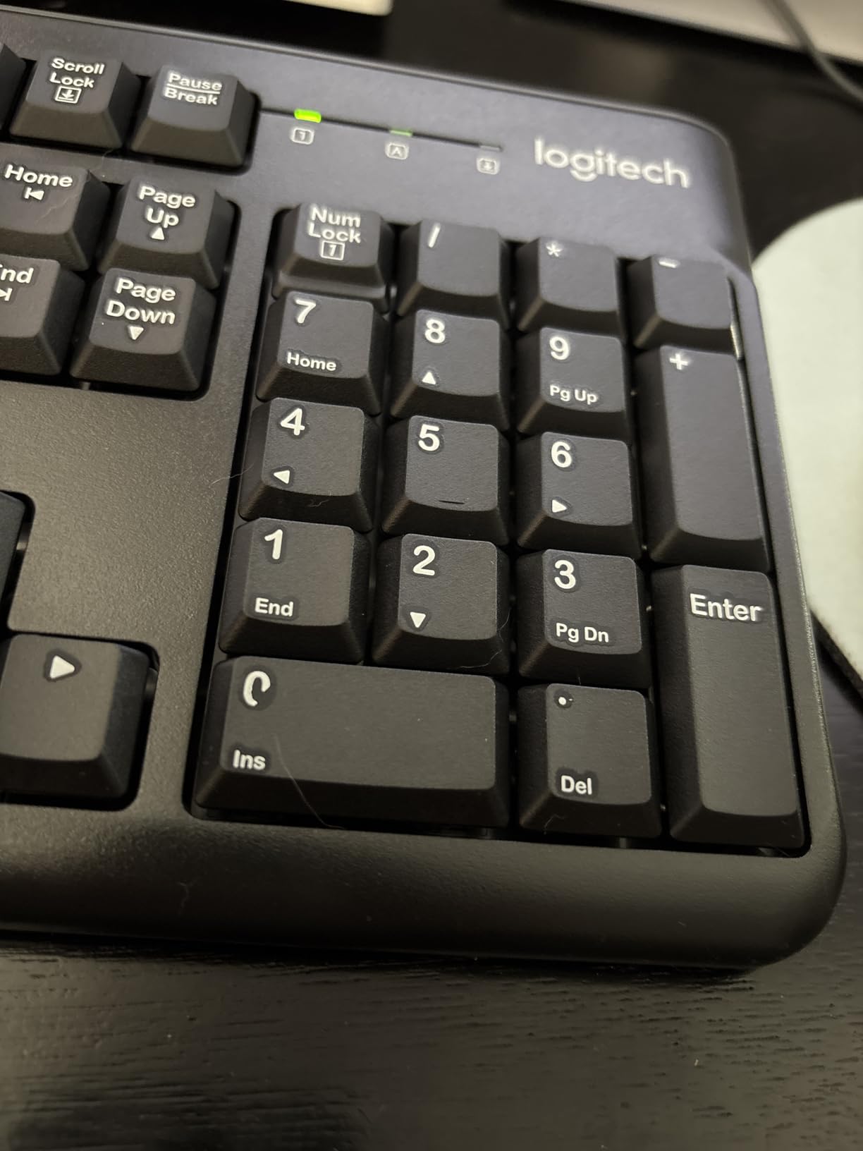 Logitech MK120 Full Size Wired Keyboard and Mouse Combo - Black | Full size wired keyboard, optical wired mouse, USB plug-and-play, Windows only, pc and laptop compatible customer photo 2