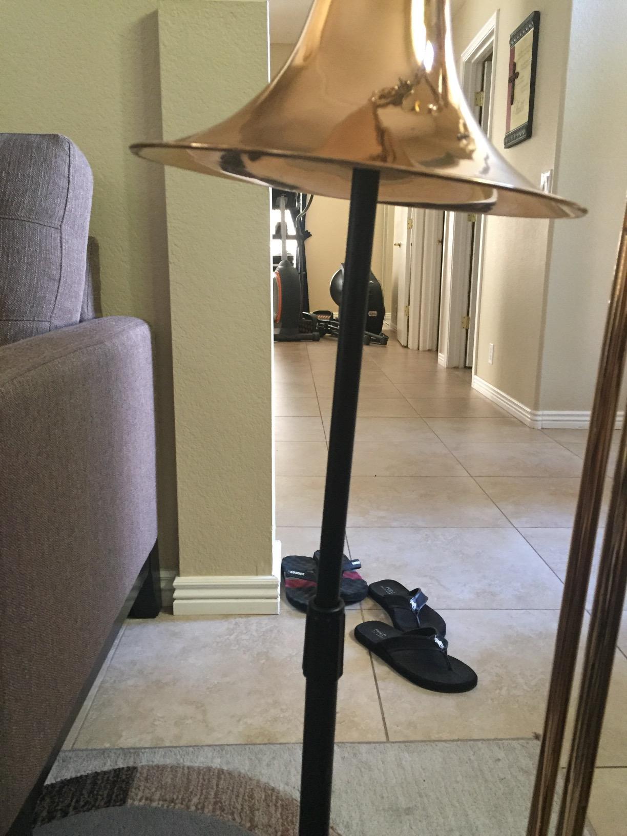 Hamilton KB950 Trumpet Stand - Stable Tripod Base, Spring-Cushioned Bell Cup, Built for Daily Use, Folds for Travel, Black Finish customer photo 1
