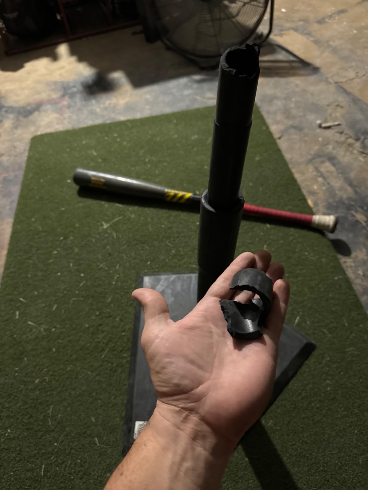 Champro Heavy Duty Reinforced Rubber Batting Tee for All Ages with Adjustable Height, Baseball and Softball Training customer photo 2