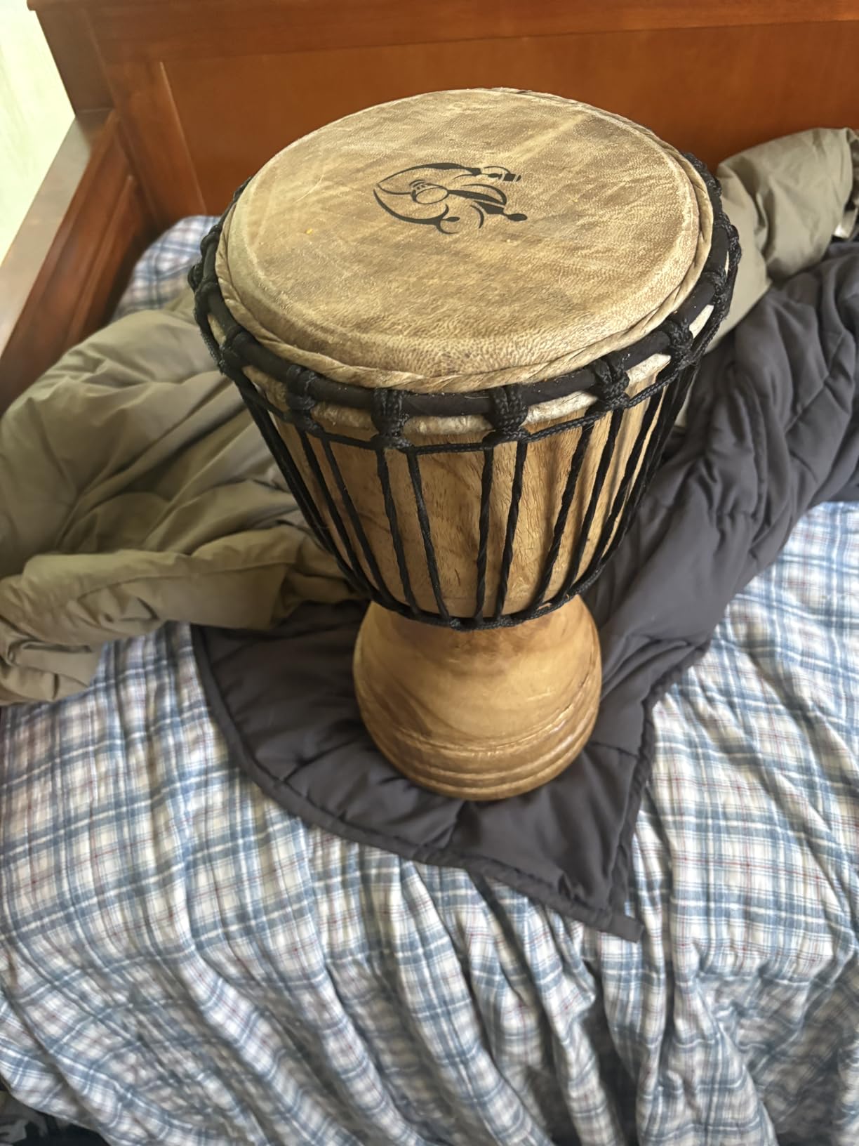 Africa Heartwood Project Hand-Carved Djembe Drum from Africa - 9