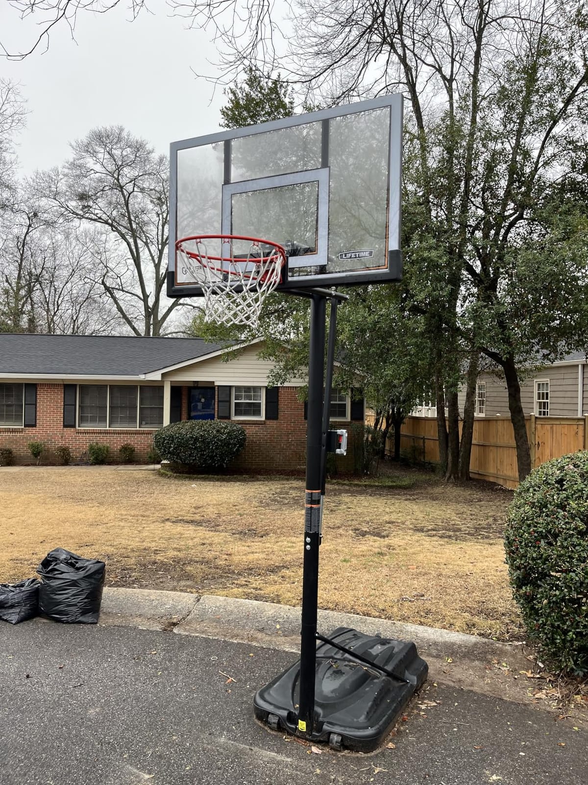 Lifetime 90061 Portable Basketball System, 52 Inch Shatterproof Backboard, Black customer photo 2