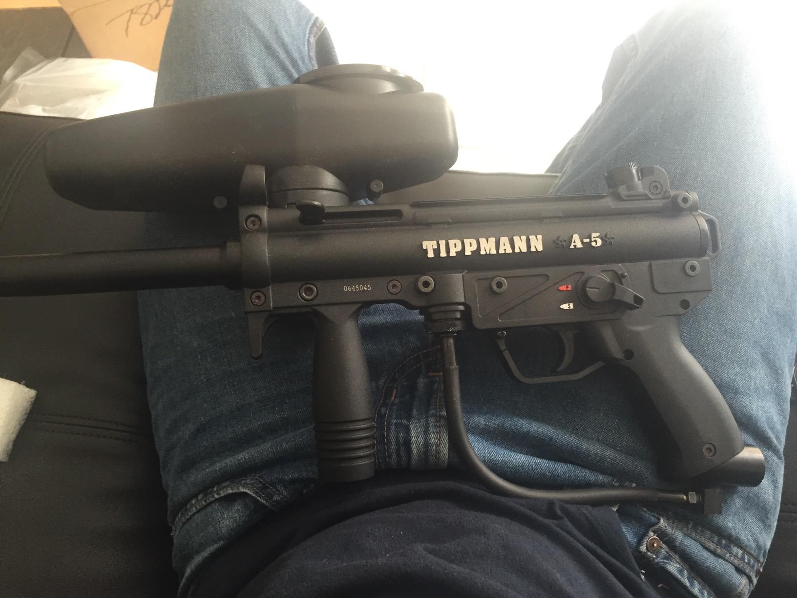 Tippmann A-5 .68 Caliber Paintball Marker, Black customer photo 1