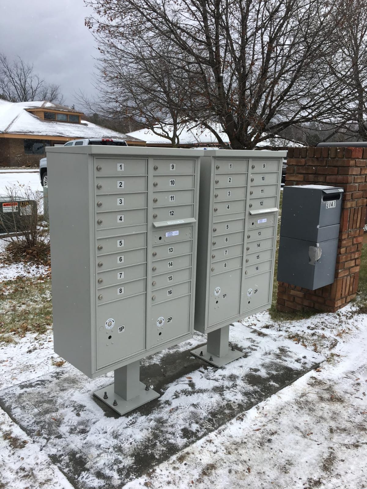 Salsbury Industries 3316SAN-U 16 A Size Doors, United States Postal Access Type III Cluster Box Unit, Sanstone customer photo 2