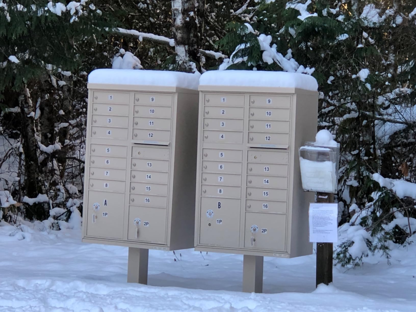 Salsbury Industries 16 A Size Doors, USPS Access Type III Cluster Box Unit, Gray customer photo 1