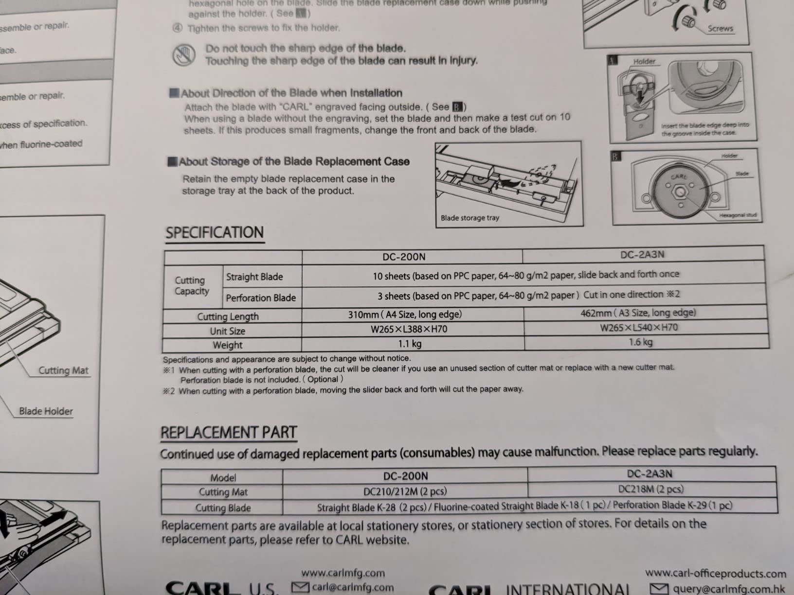Carl 12 inch DC-200N Premium Rotary Paper Trimmer, Metal Base, 15 Sheet Cutting Capacity customer photo 2
