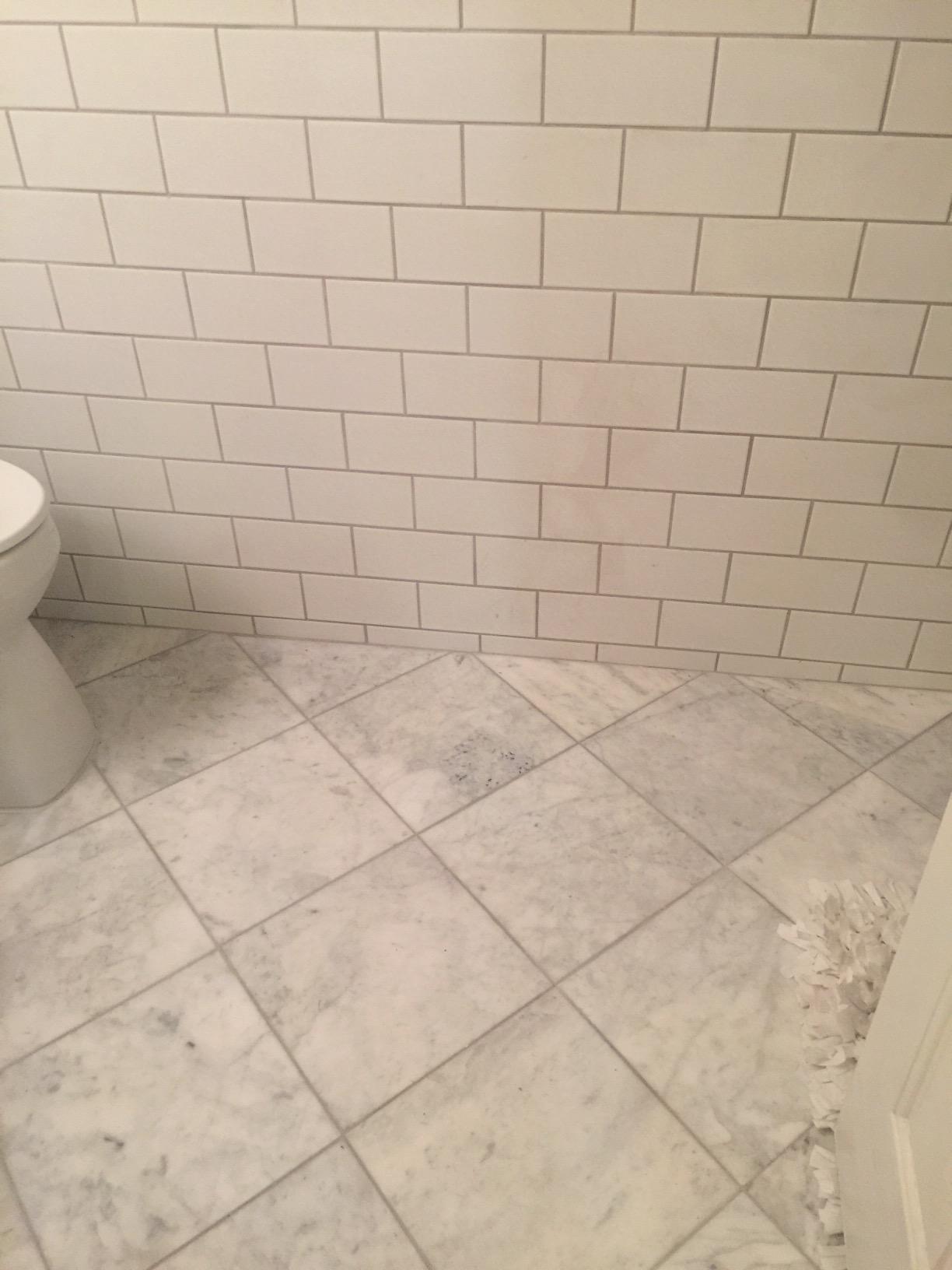 Tenedos Carrara Bianco Italian White 12x12 Marble Tile, Honed Matte Finish, Unpolished Surface, for Bathroom, Kitchen, Floor and Wall Use (1 Piece) customer photo 1