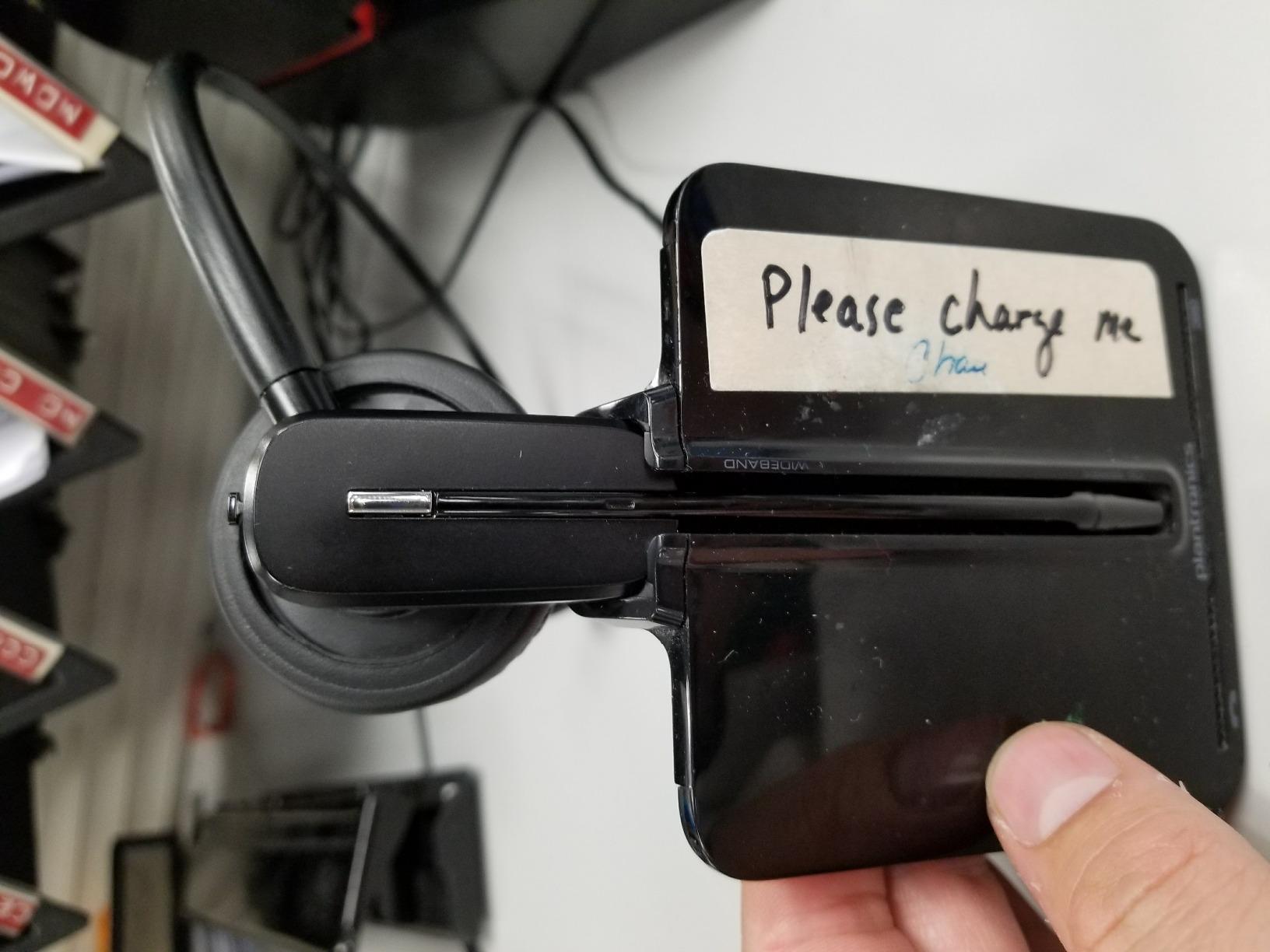 Plantronics - CS540 Wireless DECT Headset with Lifter (Poly) - Single Ear (Mono) Convertible (3 wearing styles) - Connects to Desk Phone - Noise Canceling Microphone | Includes Lifter customer photo 1
