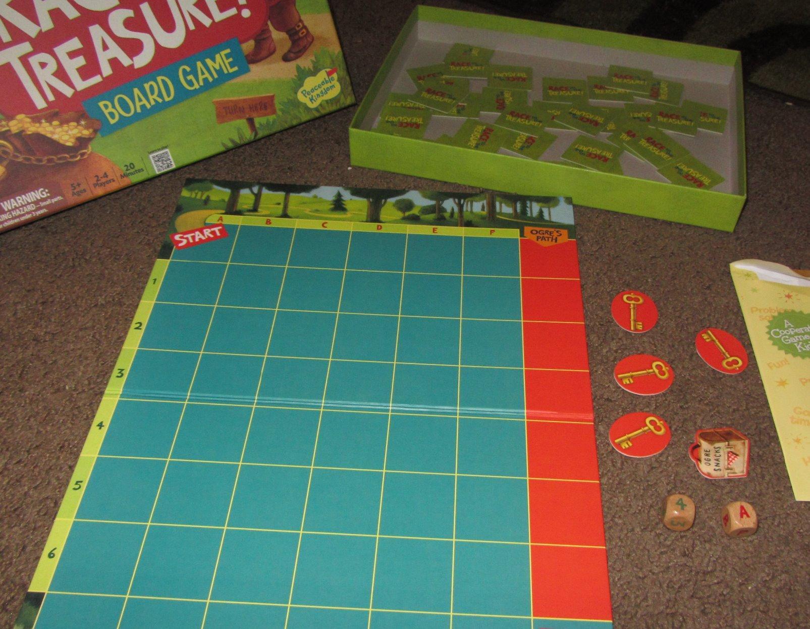 Peaceable Kingdom Race to the Treasure! Cooperative Path Building Game customer photo 1