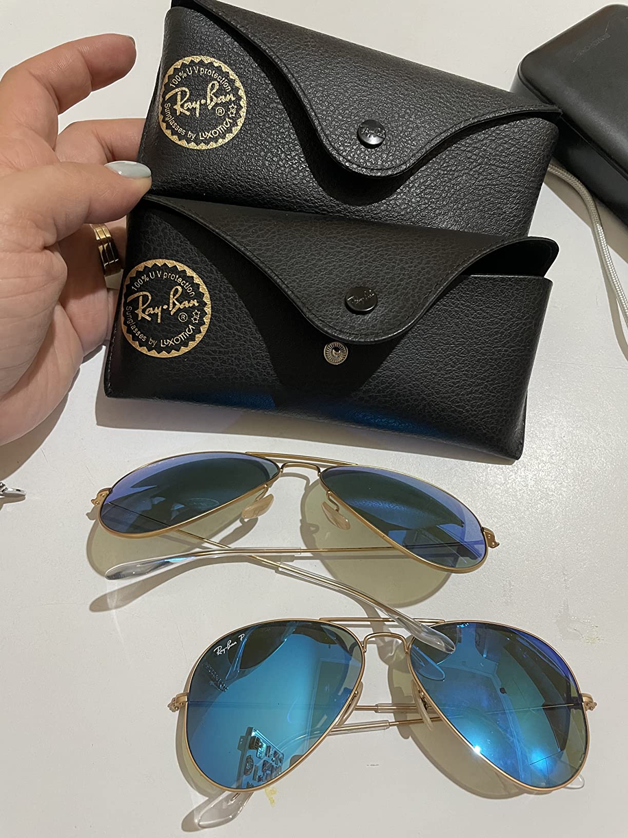 Ray-Ban RB3025 Classic Polarized Aviator Sunglasses customer photo 1