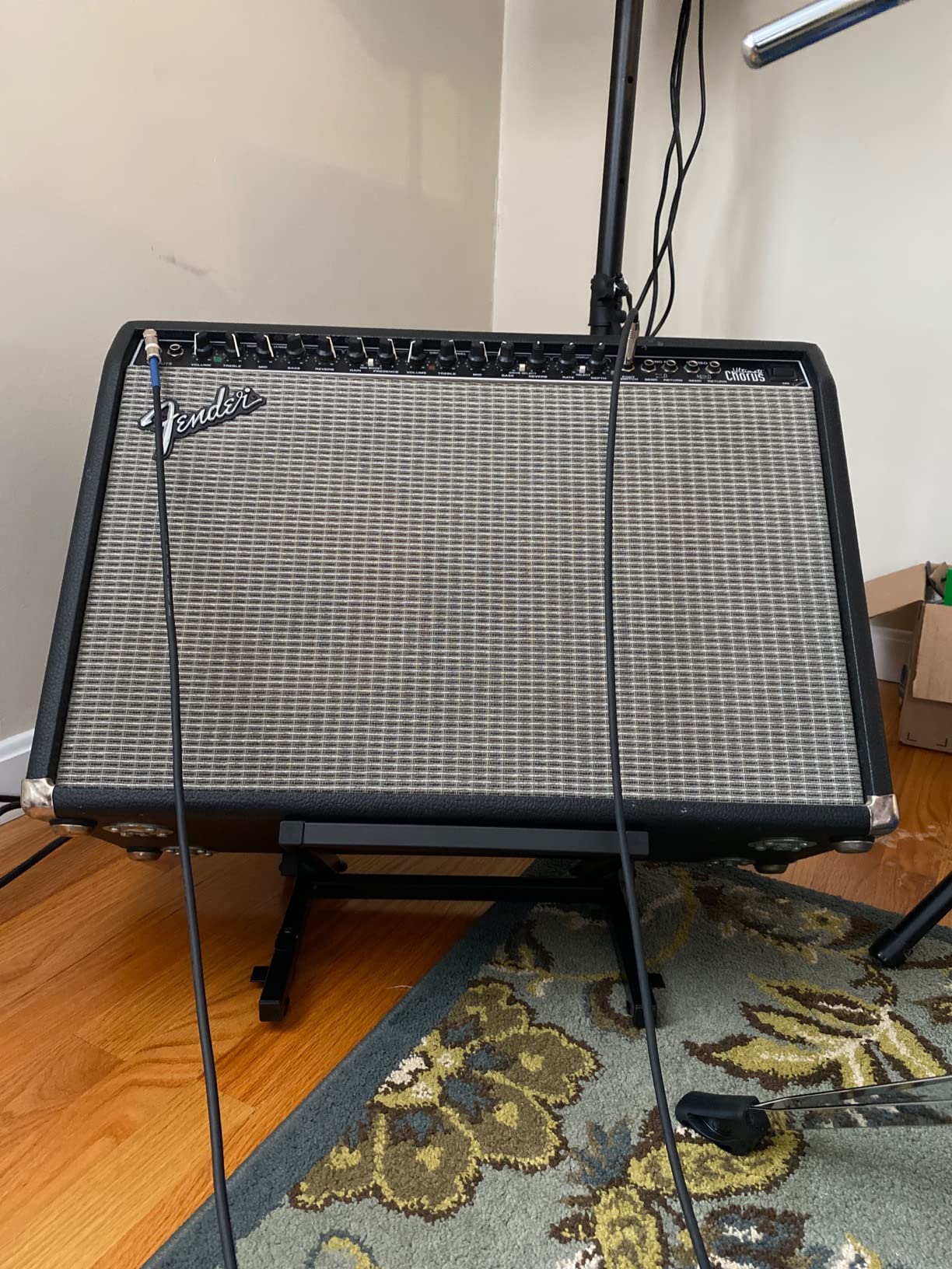 OnStage On-Stage RS6000 Foldable Tiltback Guitar Amp Stand, Black customer photo 1