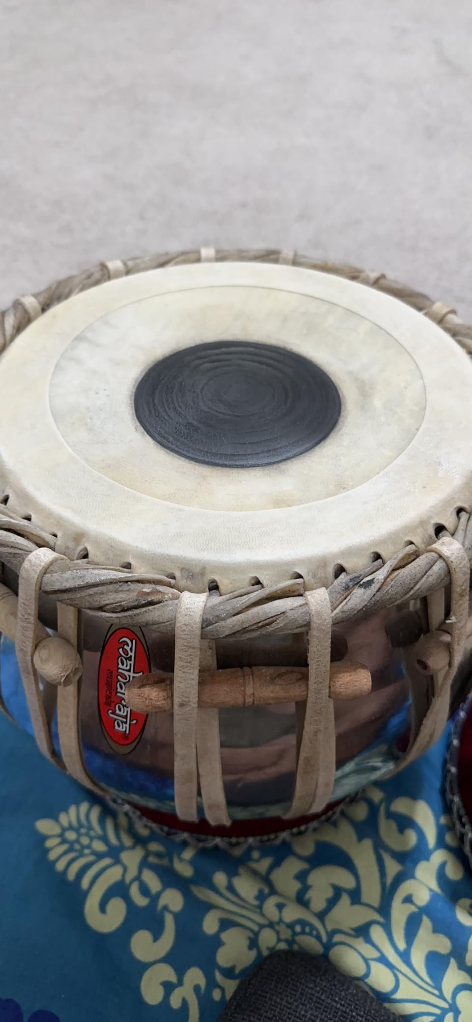Student Tabla Set, Steel Bayan, Finest Sheesham Dayan, Carry Bag, Hammer, Cushions (PDI-IB) customer photo 1
