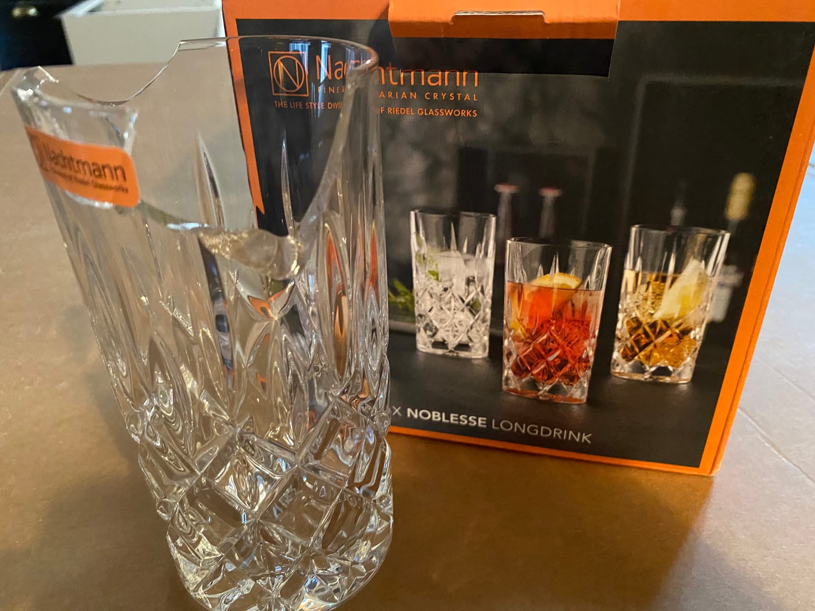 Nachtmann Noblesse 13 oz Long Drink Highball Glasses, Set of 4 | Crystal Glass, Dishwasher Safe, All Purpose Tall Beverage Cup customer photo 1