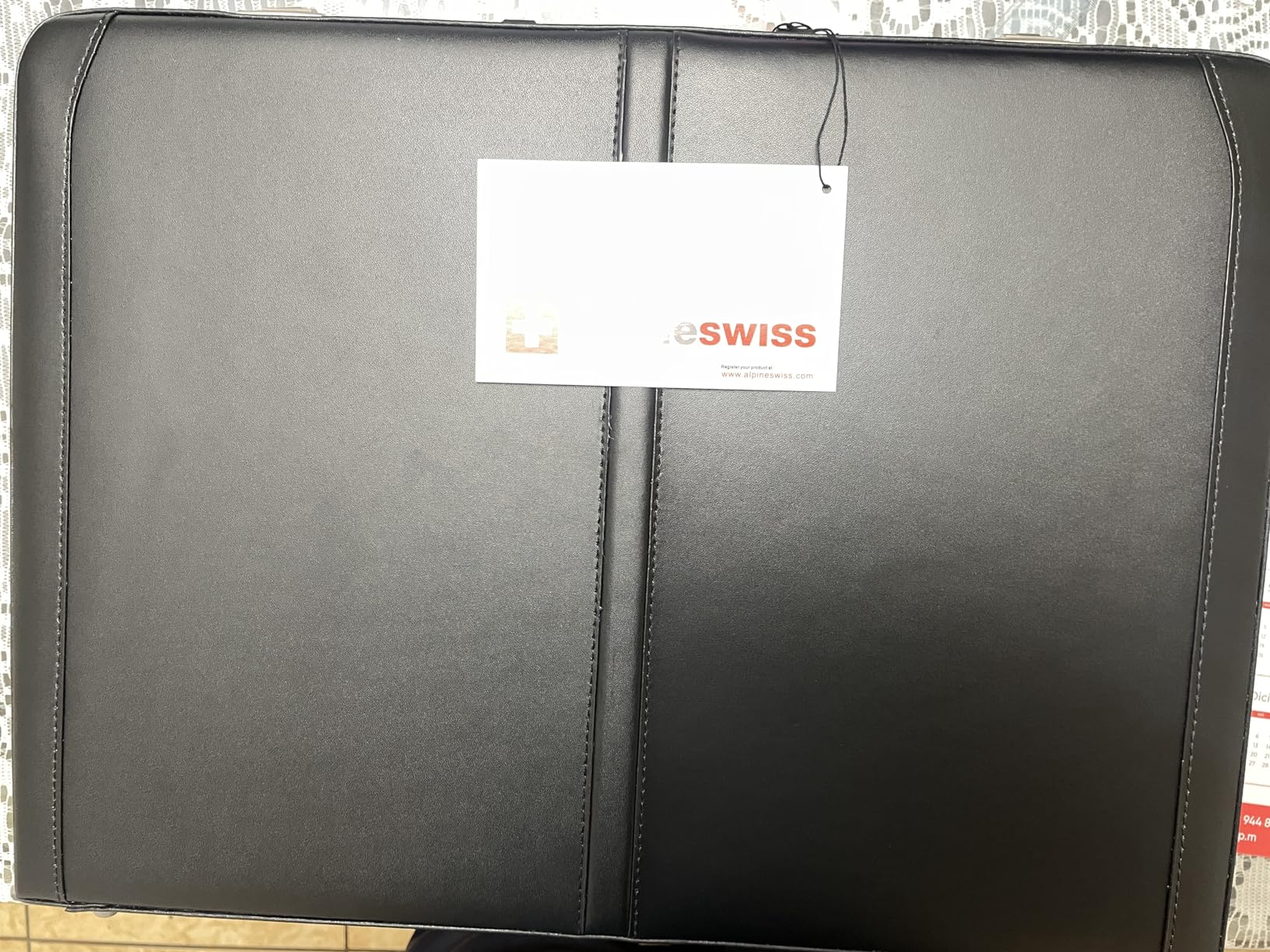 Alpine Swiss Mens Briefcase | Expandable Genuine Leather Attache Briefcase For Men | Dual Combination Lock Business Case customer photo 1