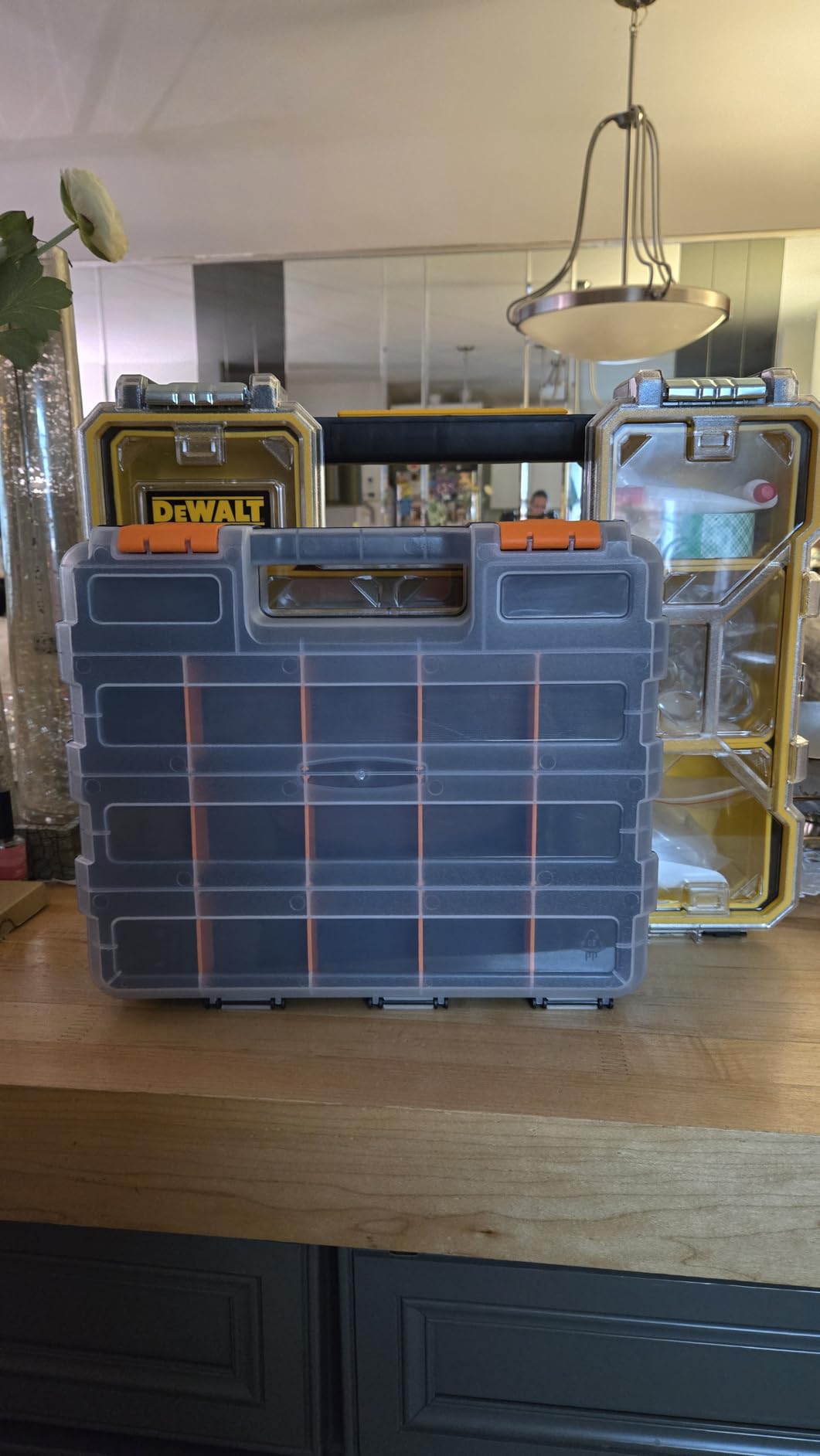 DEWALT Small Parts Organizer, Hardware Storage Box with Removable Dividers, 10-Compartment (DWST14825) customer photo 1