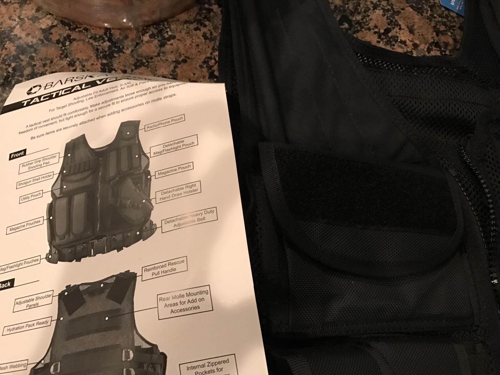 Barska Loaded Gear VX-200 Tactical Vest with Holster, Belt, Pouches, and Pockets - for Airsoft, Paintball, and Hunting customer photo 2