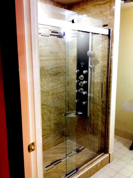 Kohler K-706009-D3-MX Levity Bypass Shower Door with Handle and 1/4-Inch Frosted Glass in Matte Nickel customer photo 1