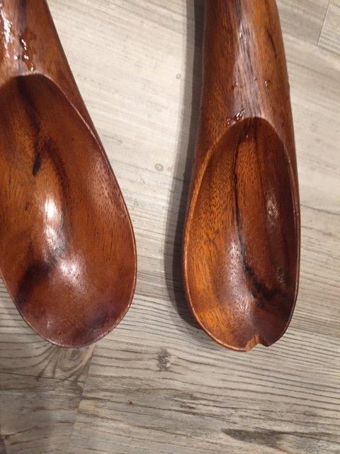 nambe Gourmet Harmony 3 Piece Wooden Salad Bowl Set | Big 12-Inch Salad Bowl with Serving Utensils | Acacia Wood Salad Tosser and Fruit Bowl | Housewarming Gift | Designed by Wei Young customer photo 2