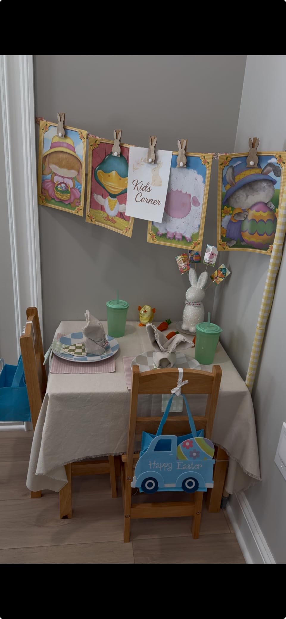 Melissa & Doug Solid Wood Kids Table and Chairs (2), Premium Quality Wooden Toddler Table and Chair Set for Kids Playroom Furniture & Montessori Classroom Furniture for Boys & Girls Ages 3+ customer photo 2