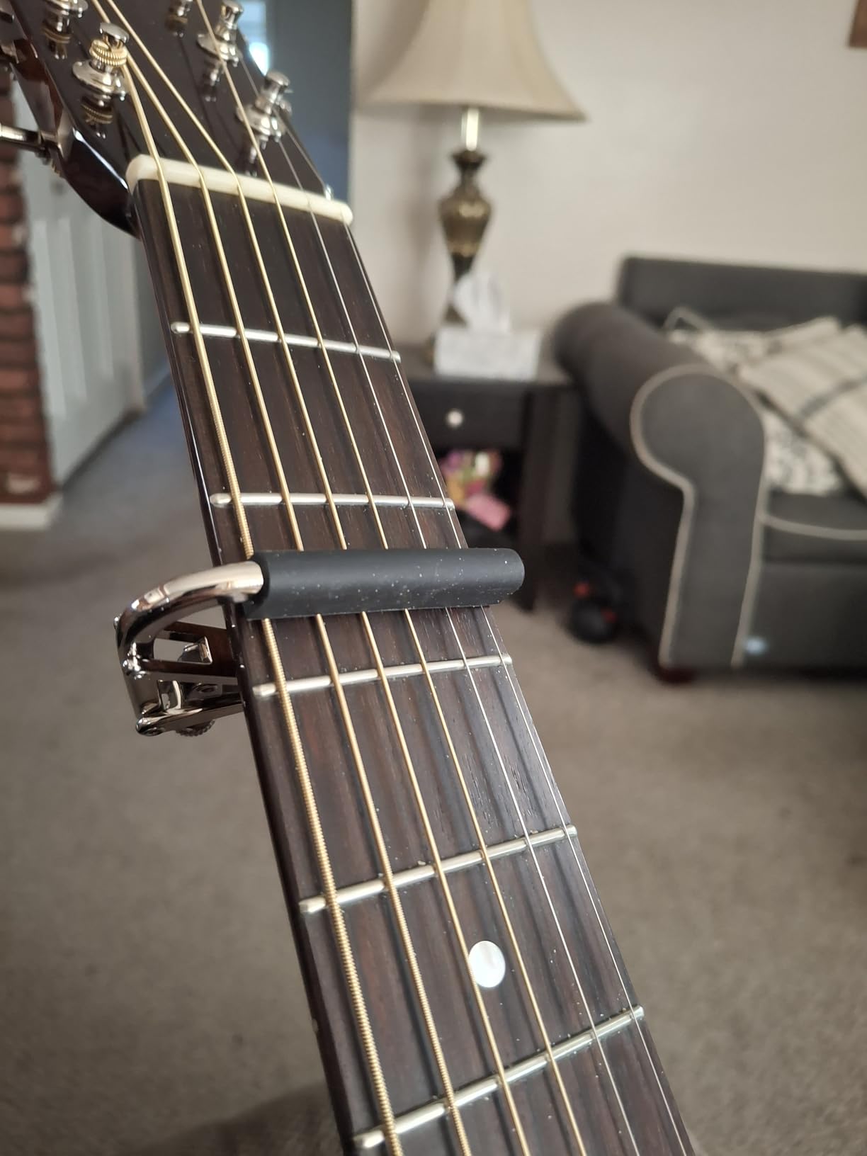 Shubb C1 Standard Acoustic Guitar Capo - Polished Nickel customer photo 2