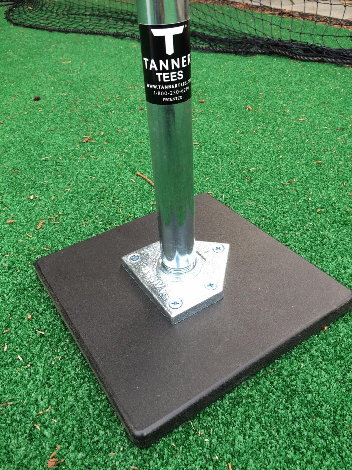 Tanner Tee The Original Batting Tee - Adjustable Pro Hitting Tee for Baseball & Softball, Steel Shaft, Composite Base, Hand-Rolled Rubber Top, 26