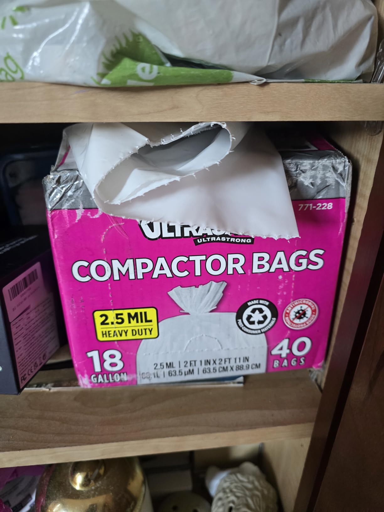 Ultrasac Trash Bags 18 Gallon for 15 inch Compactors - 25