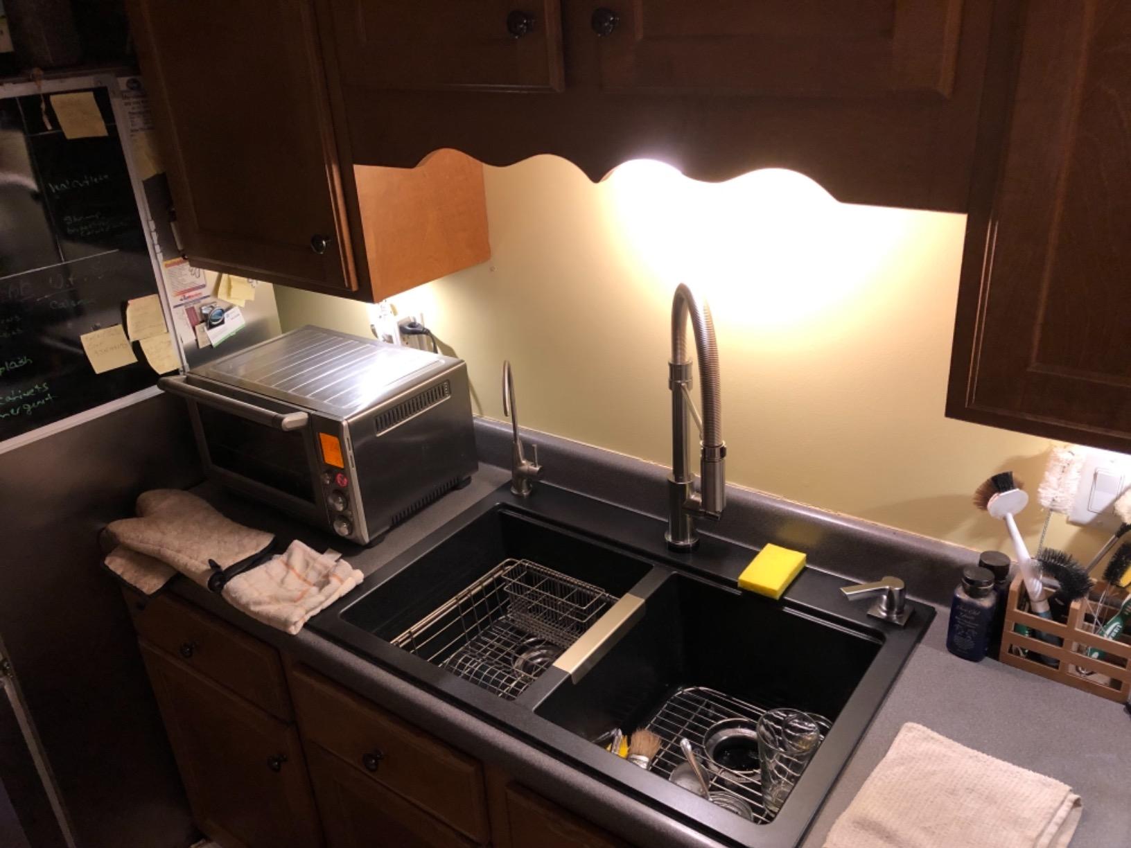 KRAUS Black Onyx 33 in Double Bowl Granite Kitchen Sink KGD-433B customer photo 1