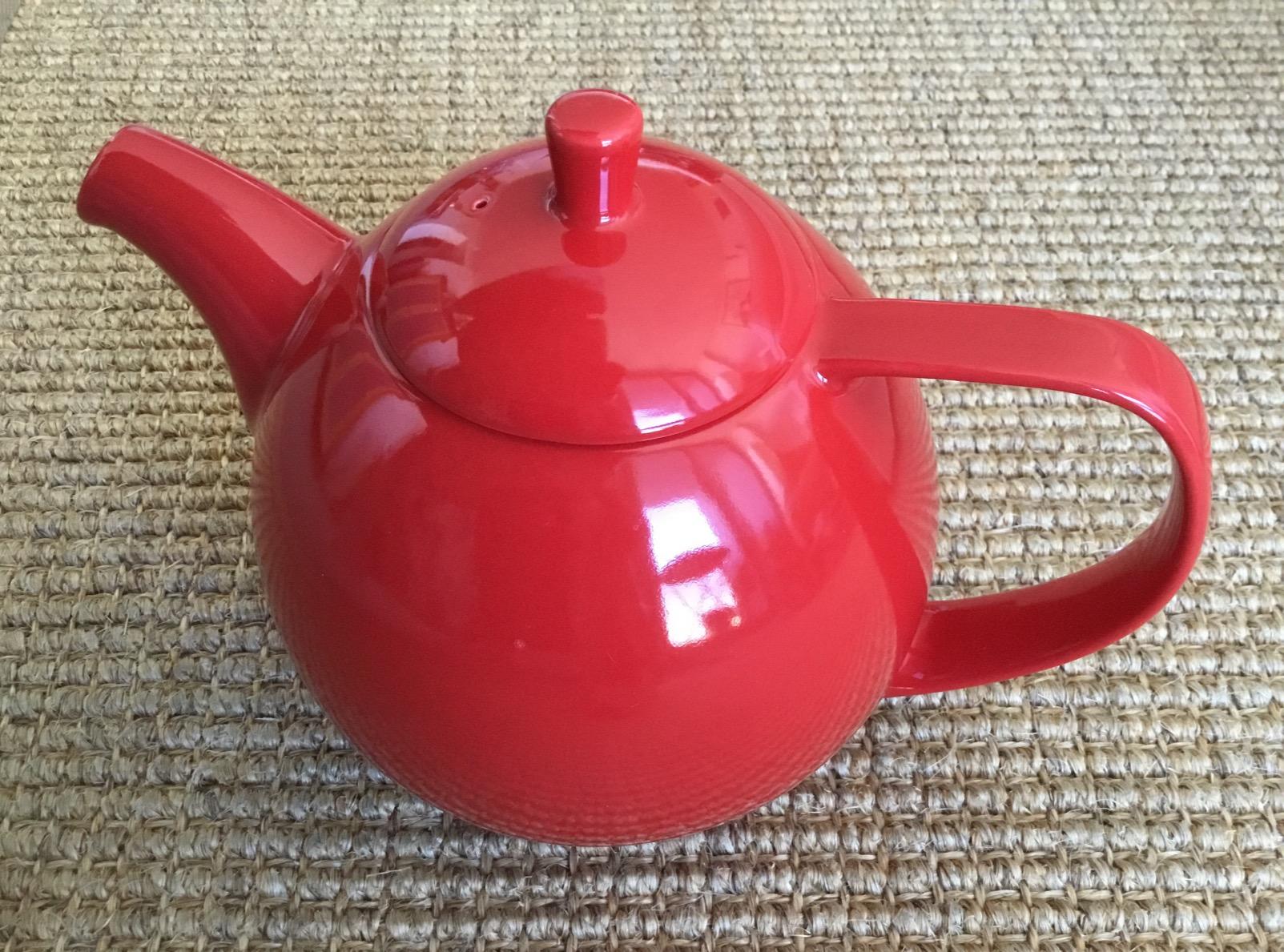 FORLIFE Curve Teapot with Infuser, 45-Ounce, Blue customer photo 1