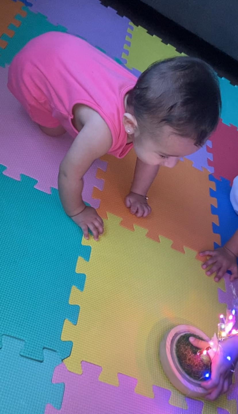 ProSource Baby Play Mat, Soft Foam Floor Tiles for Kids, Interlocking EVA Panels for Playpen Use, Crawling Development Surface, Safe Non-Toxic Toddler Flooring, 36 Tiles, Multicolor customer photo 1