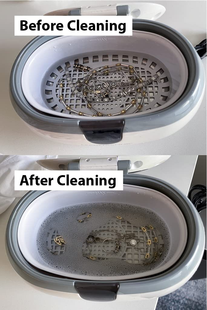 Magnasonic Professional Ultrasonic Jewelry Cleaner Machine for Cleaning Eyeglasses, Watches, Rings, Necklaces, Coins, Razors, Combs, Tools, Parts, Instruments (CD2800) customer photo 2