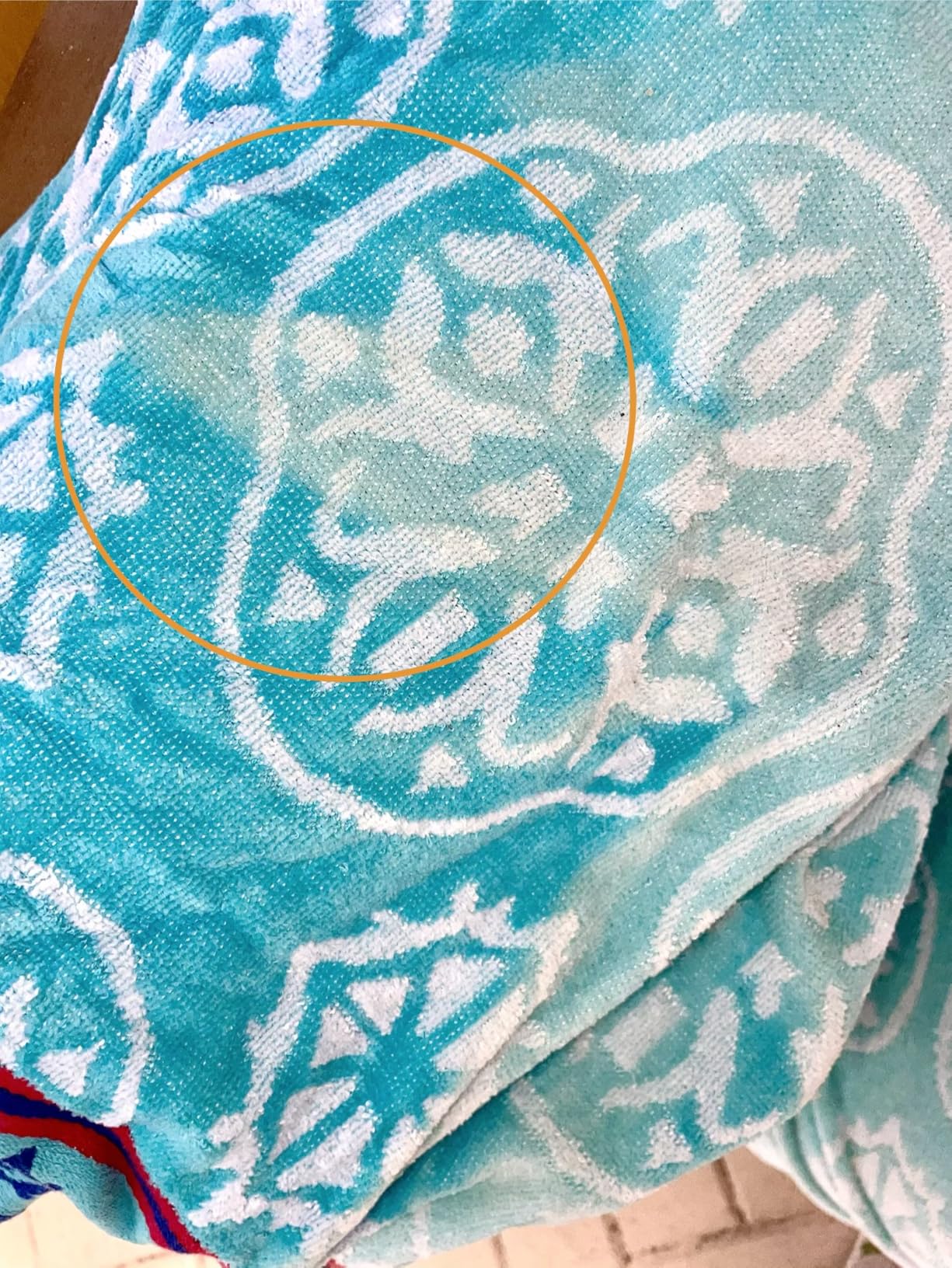 COTTON CRAFT Oversized XL Beach Towels - 39 x 68 inches - 2 Pack | Big & Huge Plush Soft Absorbent Quick Dry Luxury 450 GSM Jacquard Terry Velour 100% Cotton Bath Pool Towel - Blue Tiles customer photo 1