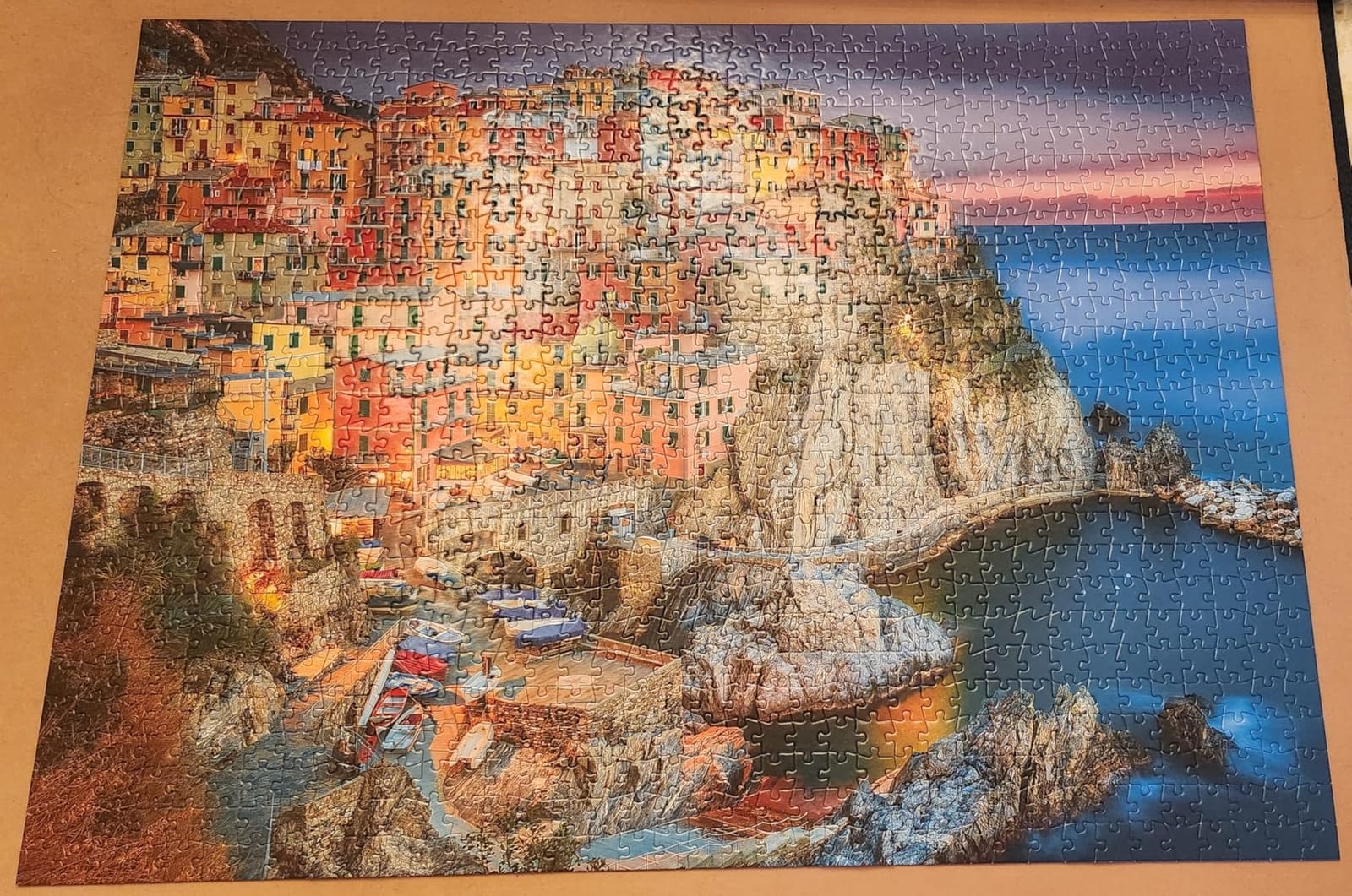 Buffalo Games - Cinque Terre Italy Coastal - 1000 Piece Puzzle for Adults | Art by Peter Stewart, Made in USA, Recycled Board, Finished Size 26.75 x 19.75 in, Includes Poster, Frameable Art, Giftable customer photo 1