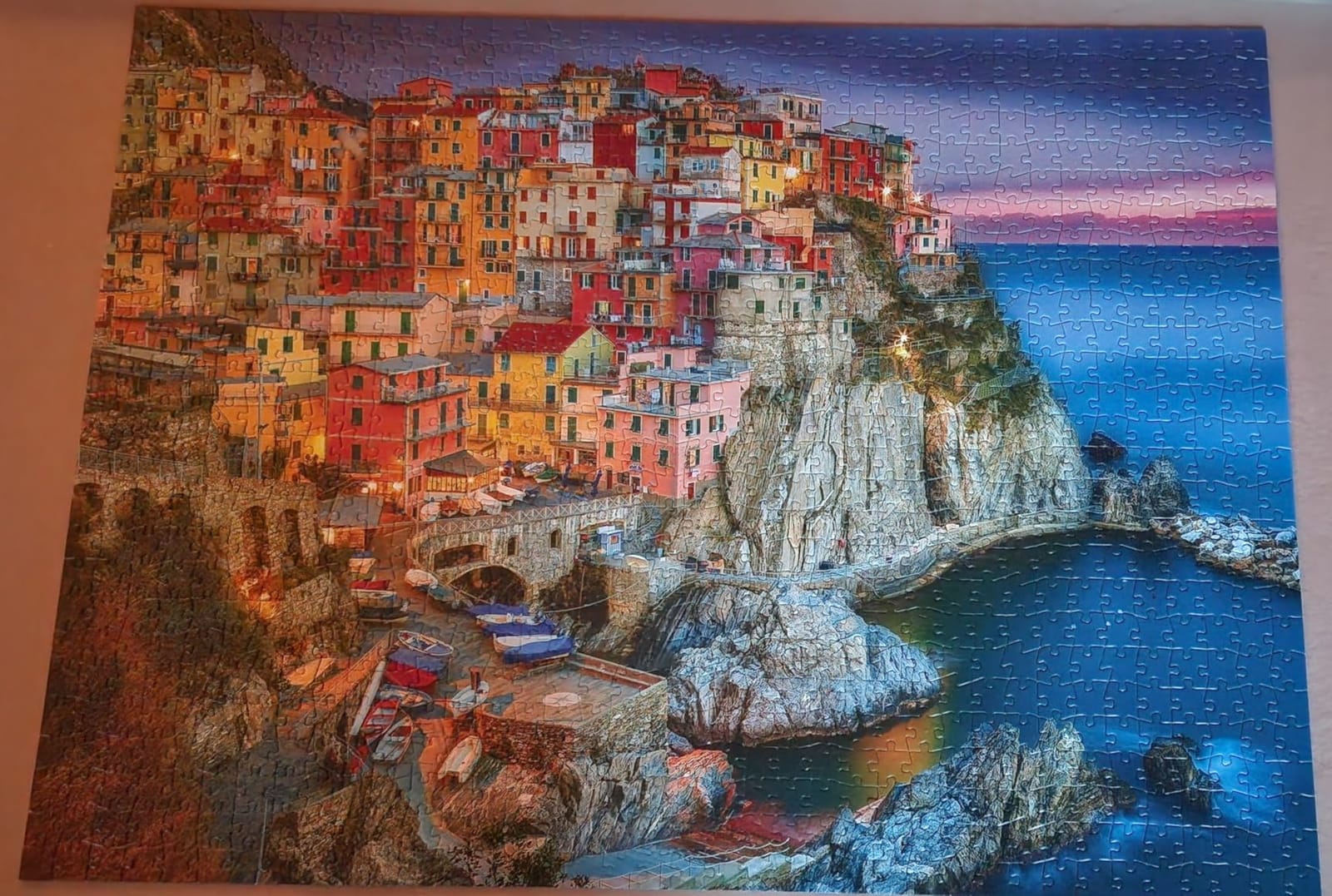 Buffalo Games - Cinque Terre Italy Coastal - 1000 Piece Puzzle for Adults | Art by Peter Stewart, Made in USA, Recycled Board, Finished Size 26.75 x 19.75 in, Includes Poster, Frameable Art, Giftable customer photo 2