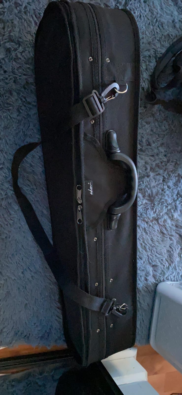 ADM 4/4 Full Size Violin Hard Case Basic Professional Triangular Shape Backpack, Super Light Suspension, Black customer photo 2