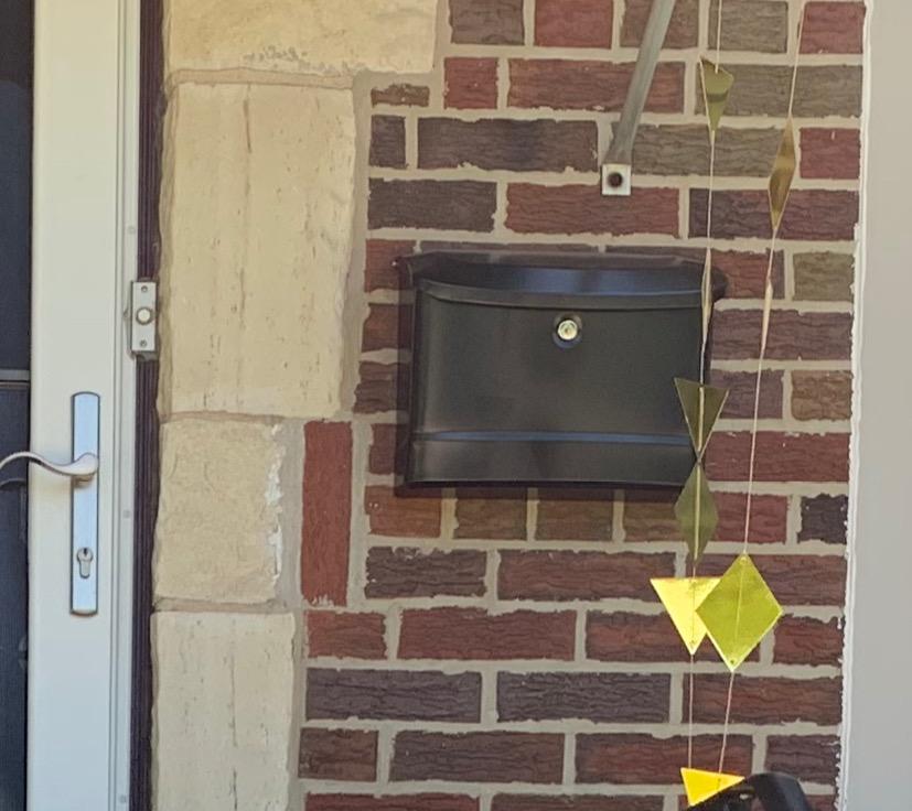 Architectural Mailboxes Princeton Locking Wall Mount Mailbox, Black, Medium | Galvanized steel build with a steel cam lock and key drop box and weather-resistant outdoor construction. customer photo 1