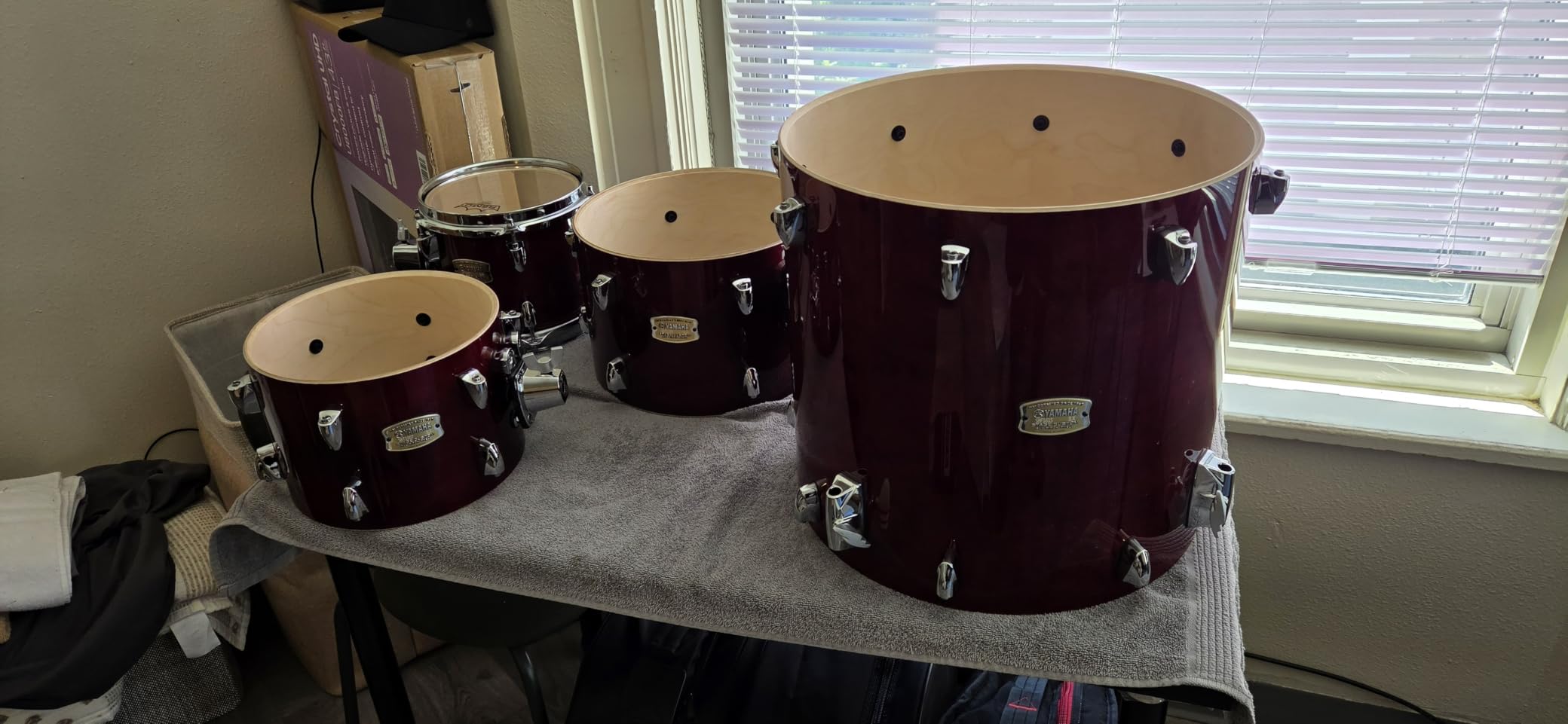 Yamaha Stage Custom Birch 5pc Drum Shell Pack With a 22