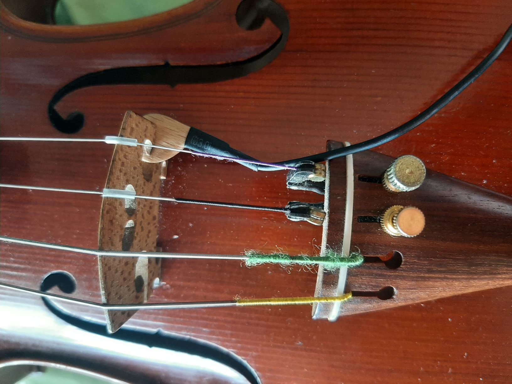 KNA VV-3 Violin Viola Piezo Pickup, Bridge Mounted Pickup customer photo 2