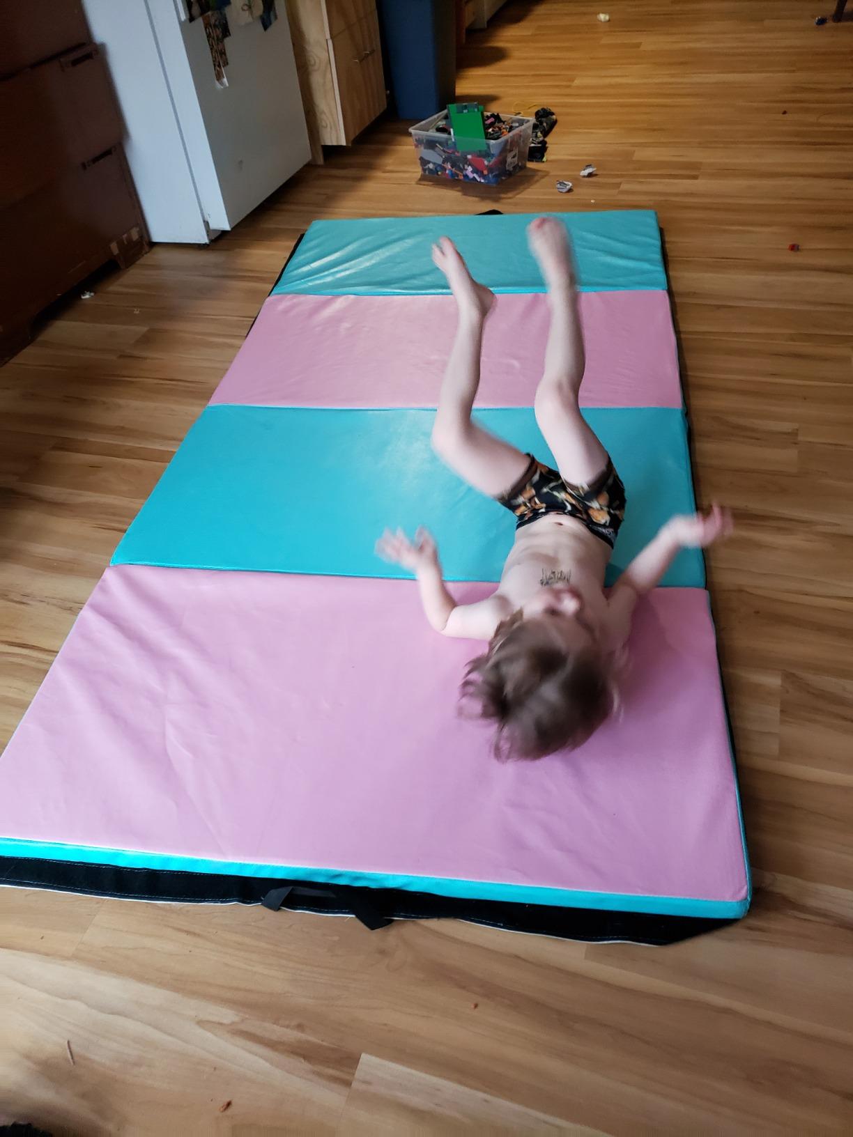 Polar Aurora 4'x8'x2 Thick Folding Gymnastics Exercise Mat Aerobics Stretching Yoga Mats customer photo 1