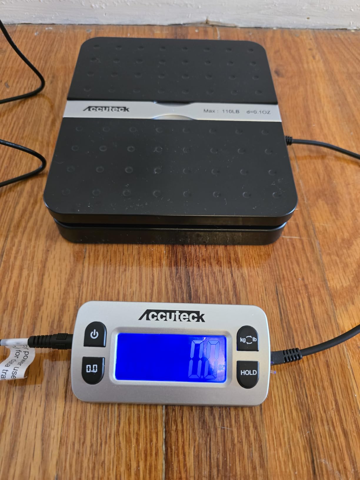 ACCUTECK 8580 High Capacity 110 Lbs High Accuracy 0.1OZ Digital Postal Scale with Remote Display, Batteries and USB Cable and AC Adapter Included customer photo 1