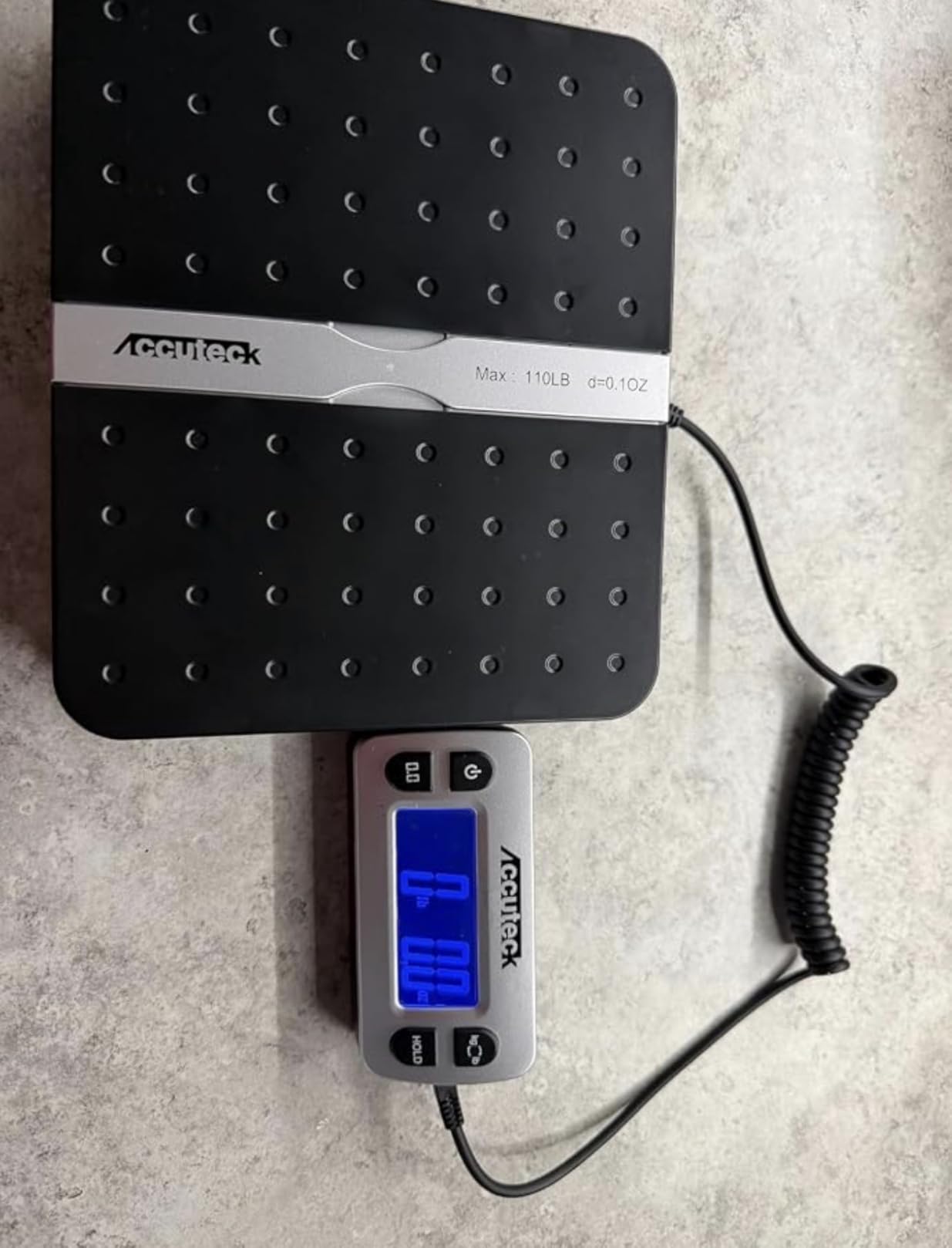 ACCUTECK 8580 High Capacity 110 Lbs High Accuracy 0.1OZ Digital Postal Scale with Remote Display, Batteries and USB Cable and AC Adapter Included customer photo 2
