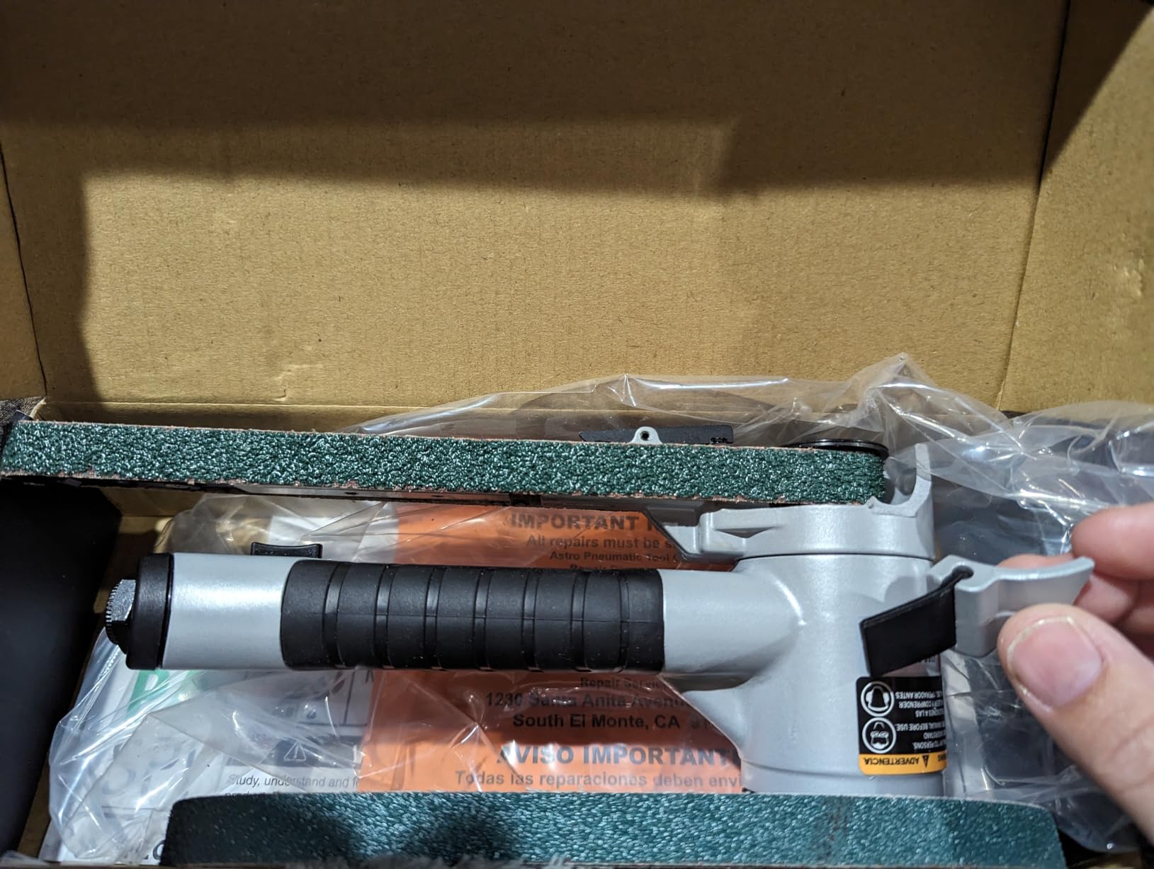 Astro Pneumatic 3037 Air Belt Sander (1/2