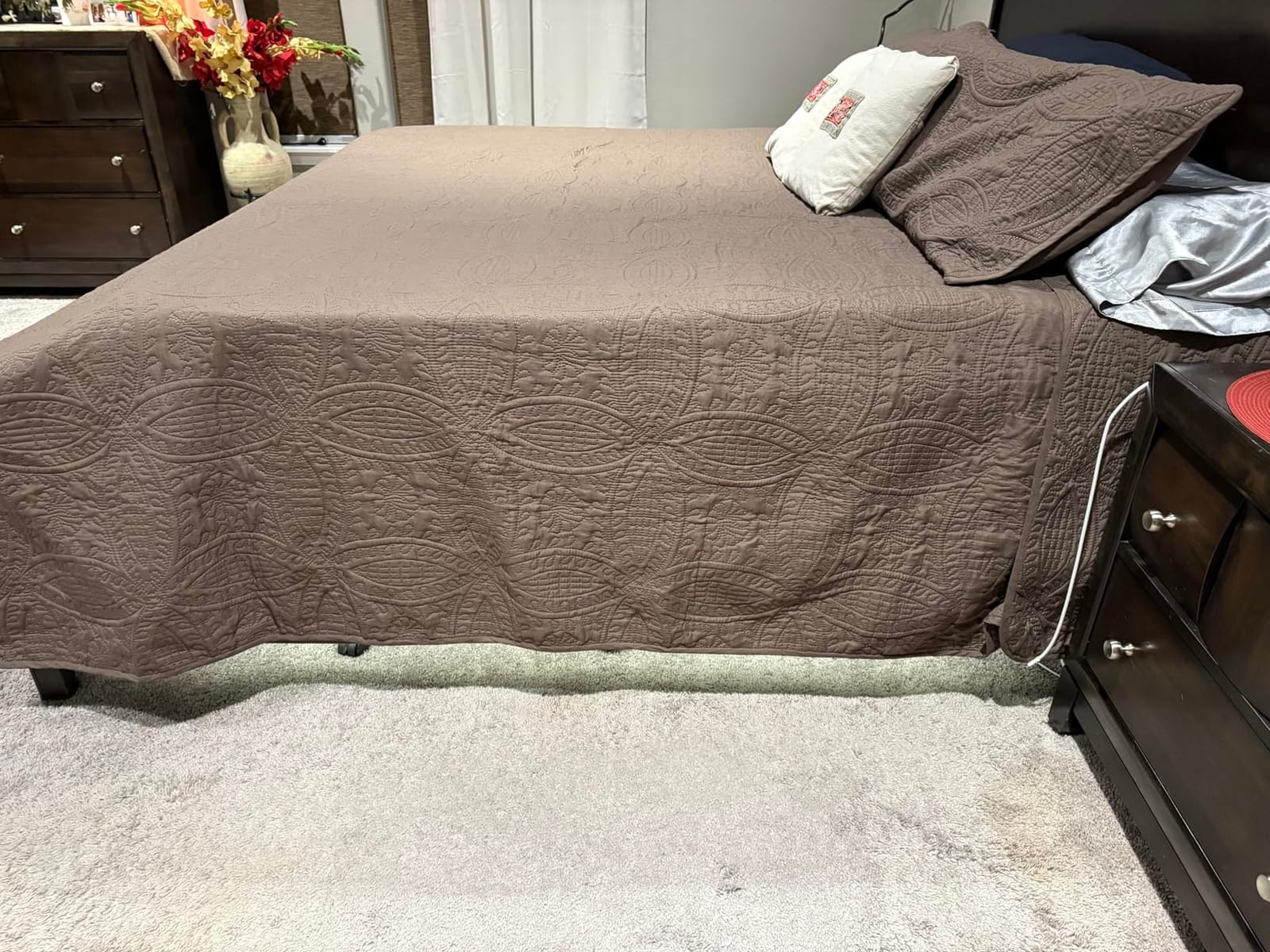 Chezmoi Collection Austin 3-piece Oversized Bedspread Coverlet Set (Queen, Sage) customer photo 2