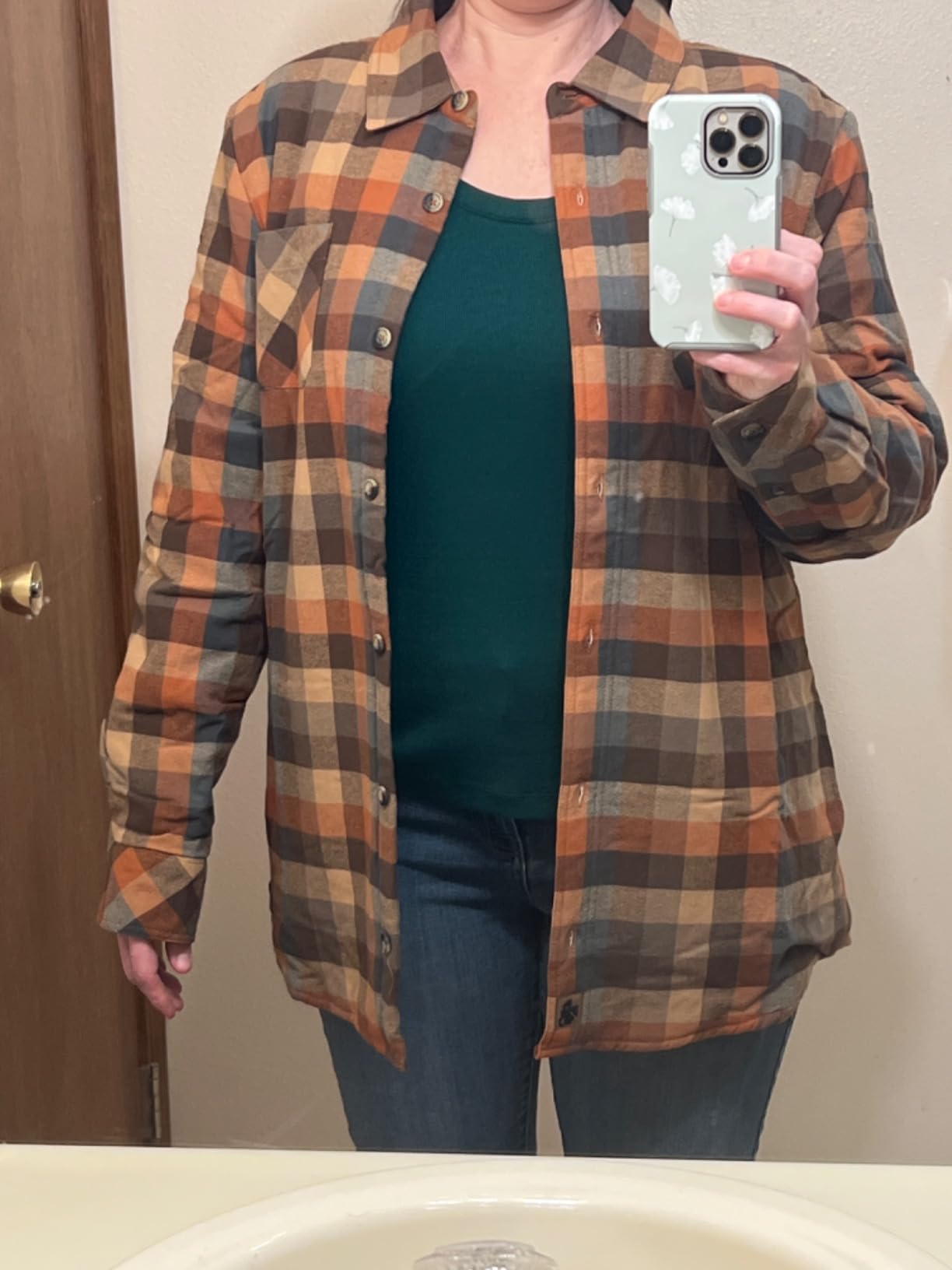 Legendary Whitetails Women's Sherpa Lined Flannel Shacket customer photo 2