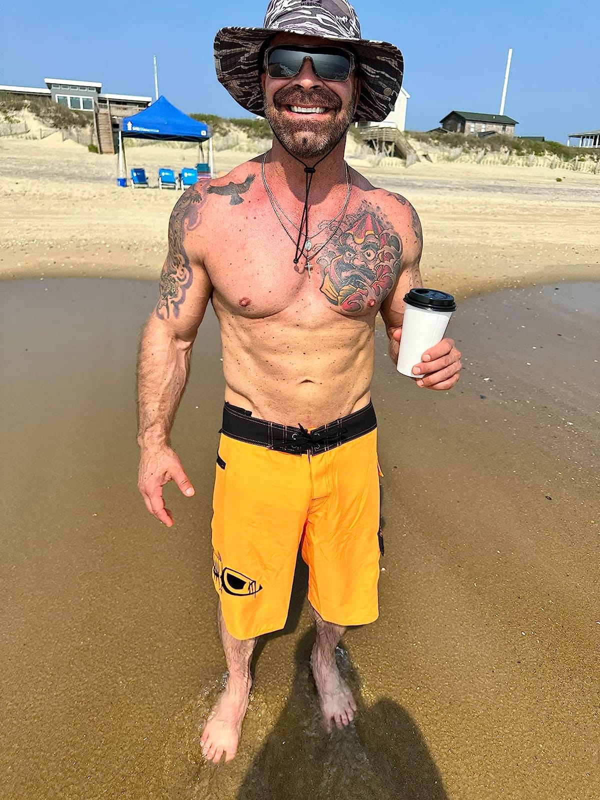 Tormenter Waterman 5 Pocket Hybrid Shorts for Men - Fishing, Diving, Surf Board Shorts - Quick Dry Casual Swim Trunks customer photo 2
