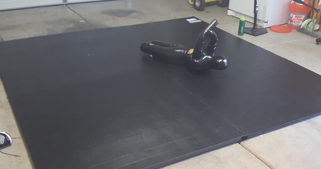 Dollamur Wrestling Mat for Home, 10'x10', Circle, Start Marks-Made in USA | Premium Home Wrestling Mats. Portable, Non-Slip Surface, Shock Absorbing Foam, Pro-Grade Performance customer photo 2