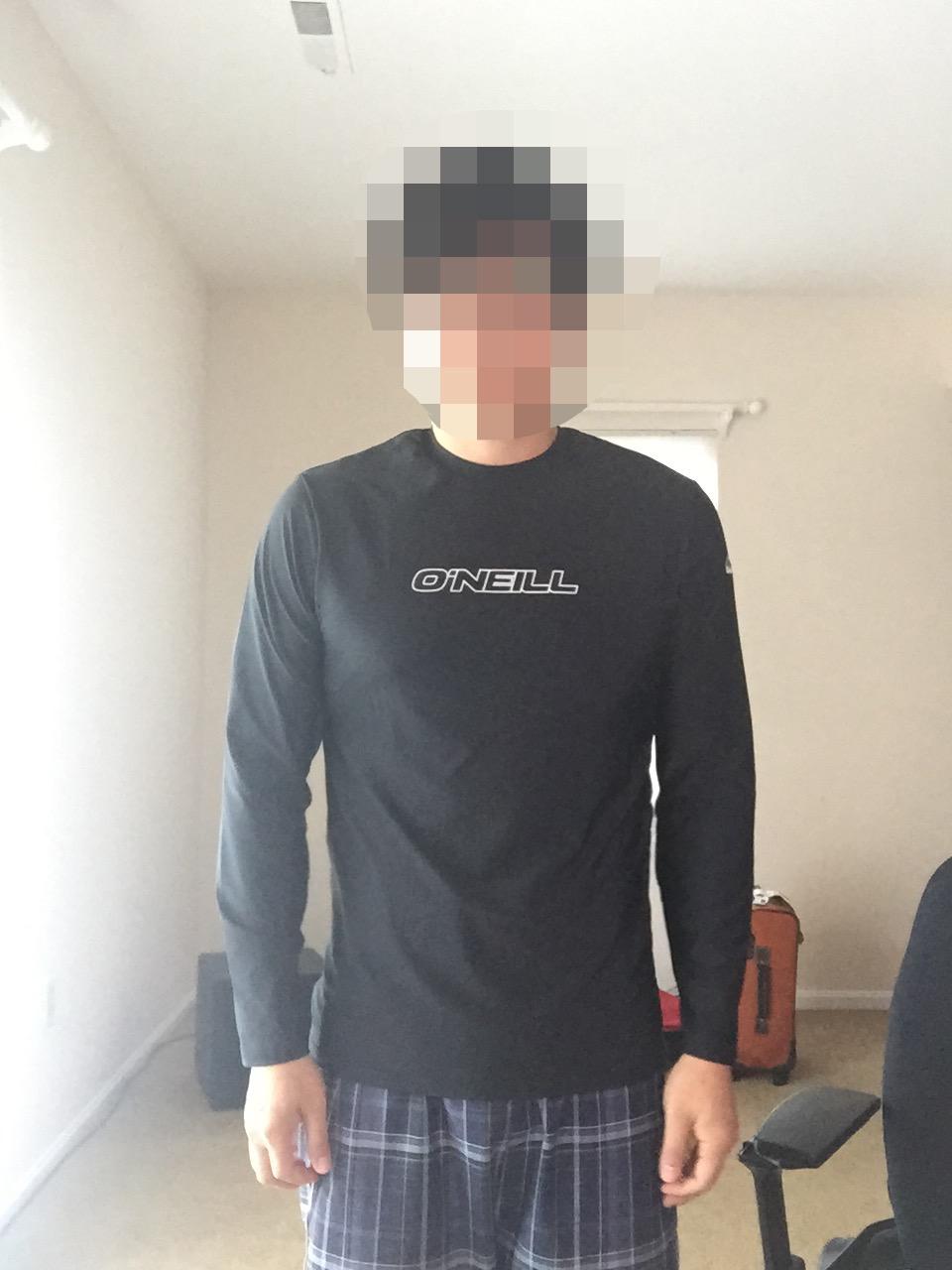 O'Neill Men's Basic Skins Long Sleeve Sun Shirt, UPF 50+ Sun and Rash Protection for Surfing and All Outdoor Activities customer photo 2