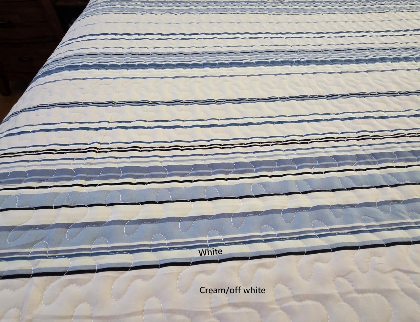 Southshore Fine Living, Inc. White Queen Quilt Bedding Set, Lightweight Bedding Quilts Queen Size Bedspread, Coverlet Full Size, Quilted Coverlet Bed Spread w/Pillow Shams, White Quilts Full Size customer photo 2