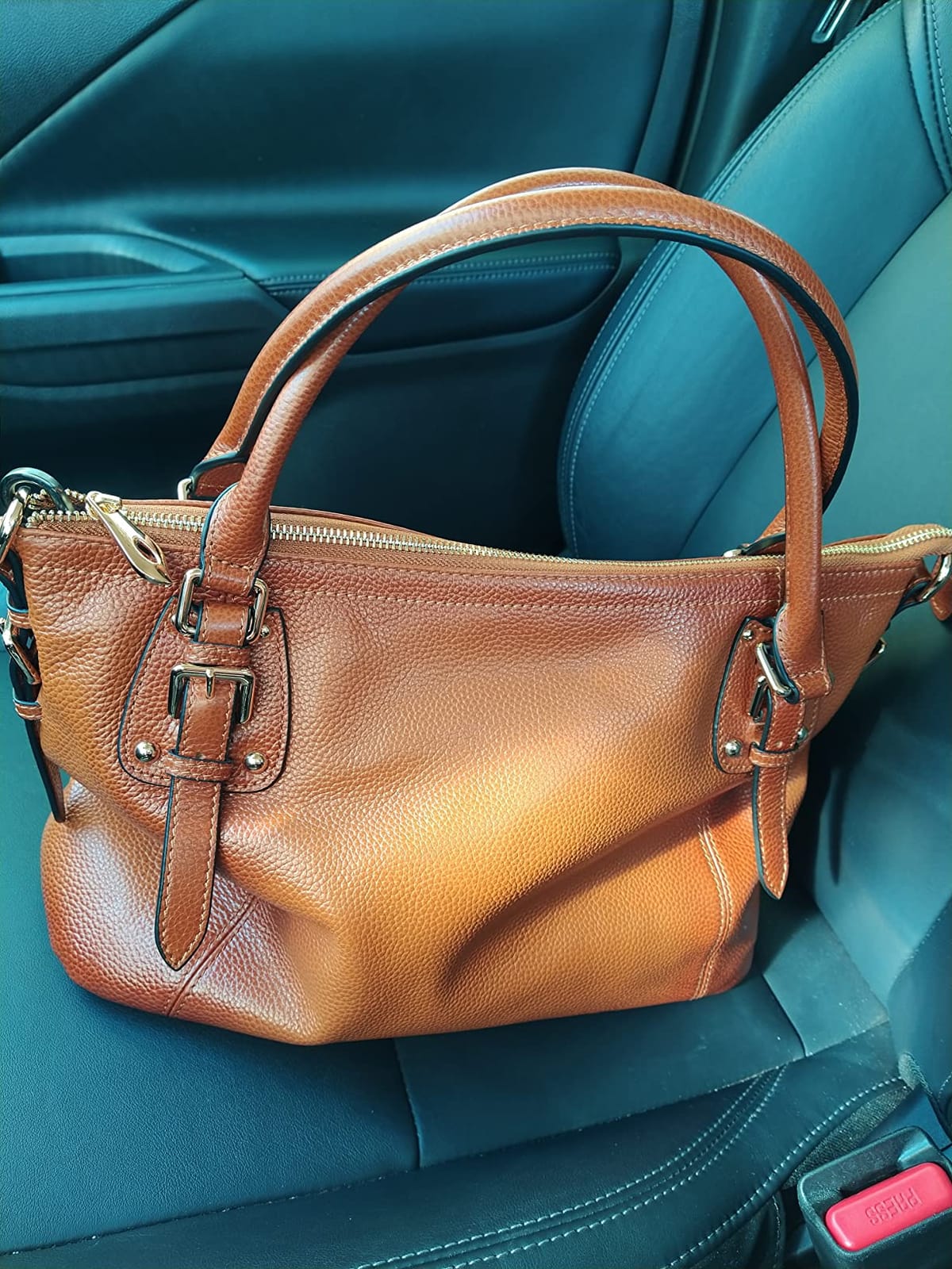 Kattee Leather Tote Handbag for Women, Large Satchel Purse customer photo 1