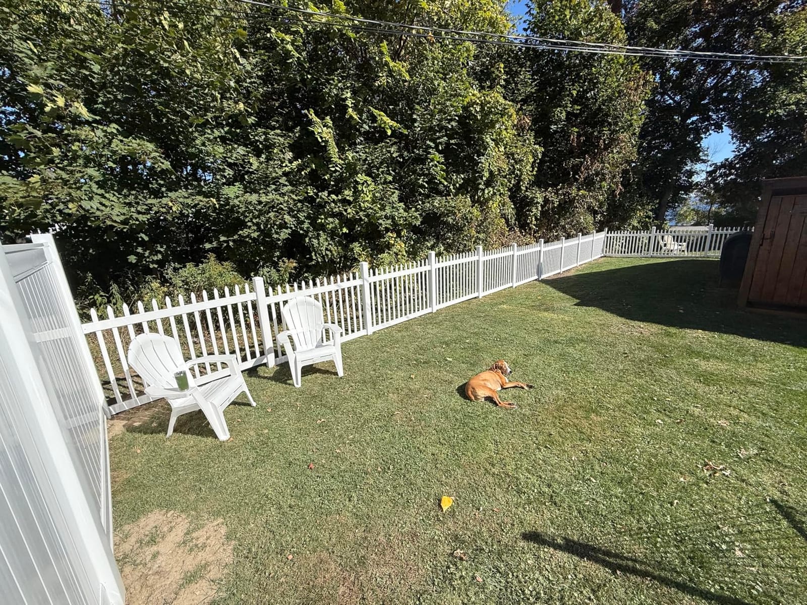 WamBam Sturbridge Yard or Pool Fence, White Vinyl No Dig DIY Kit | 4ftH x 6ftW, 1 Panel + 1 Post, BL19103 customer photo 1